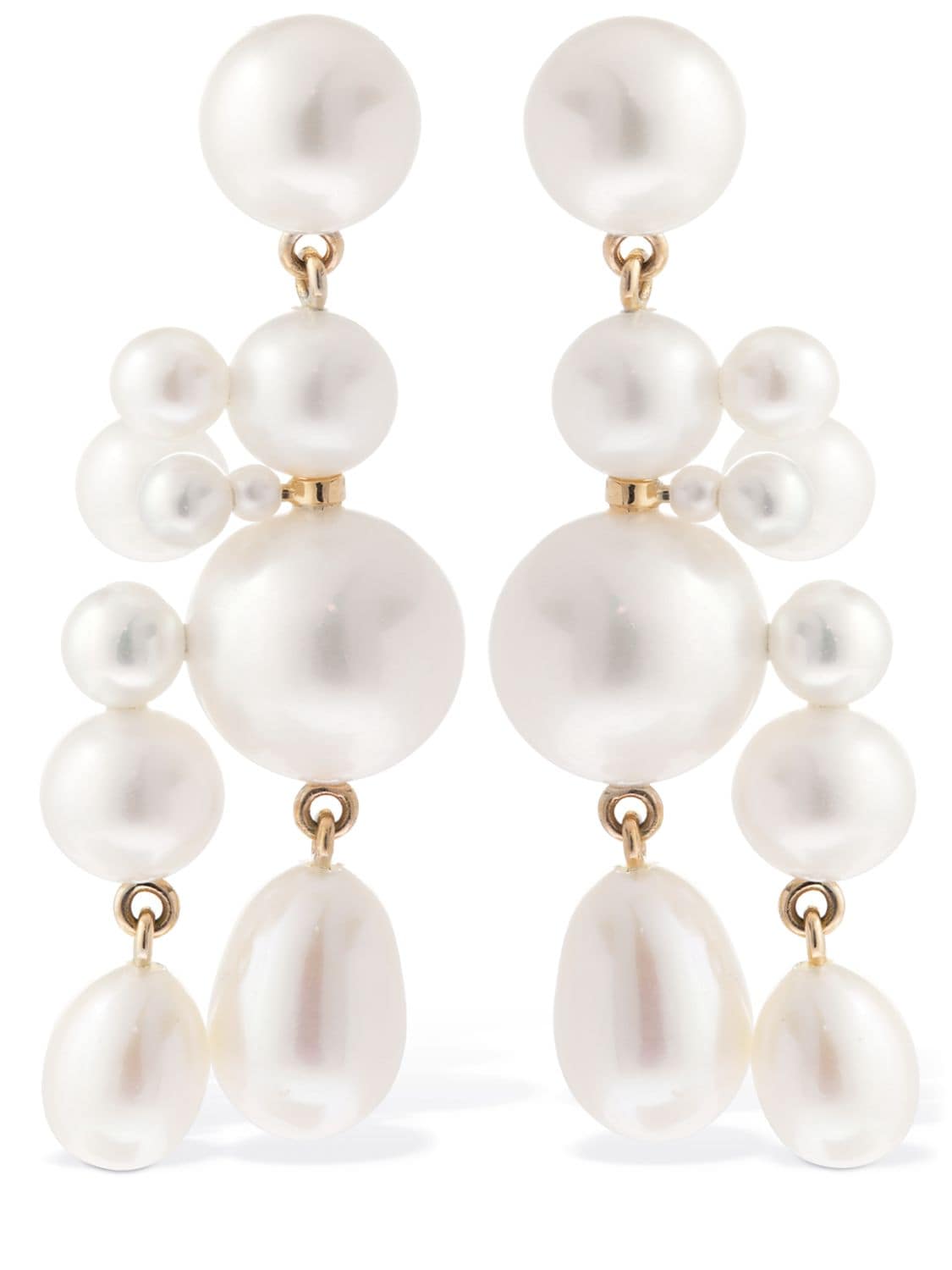 Image of 14kt & Pearl Beverly Earrings
