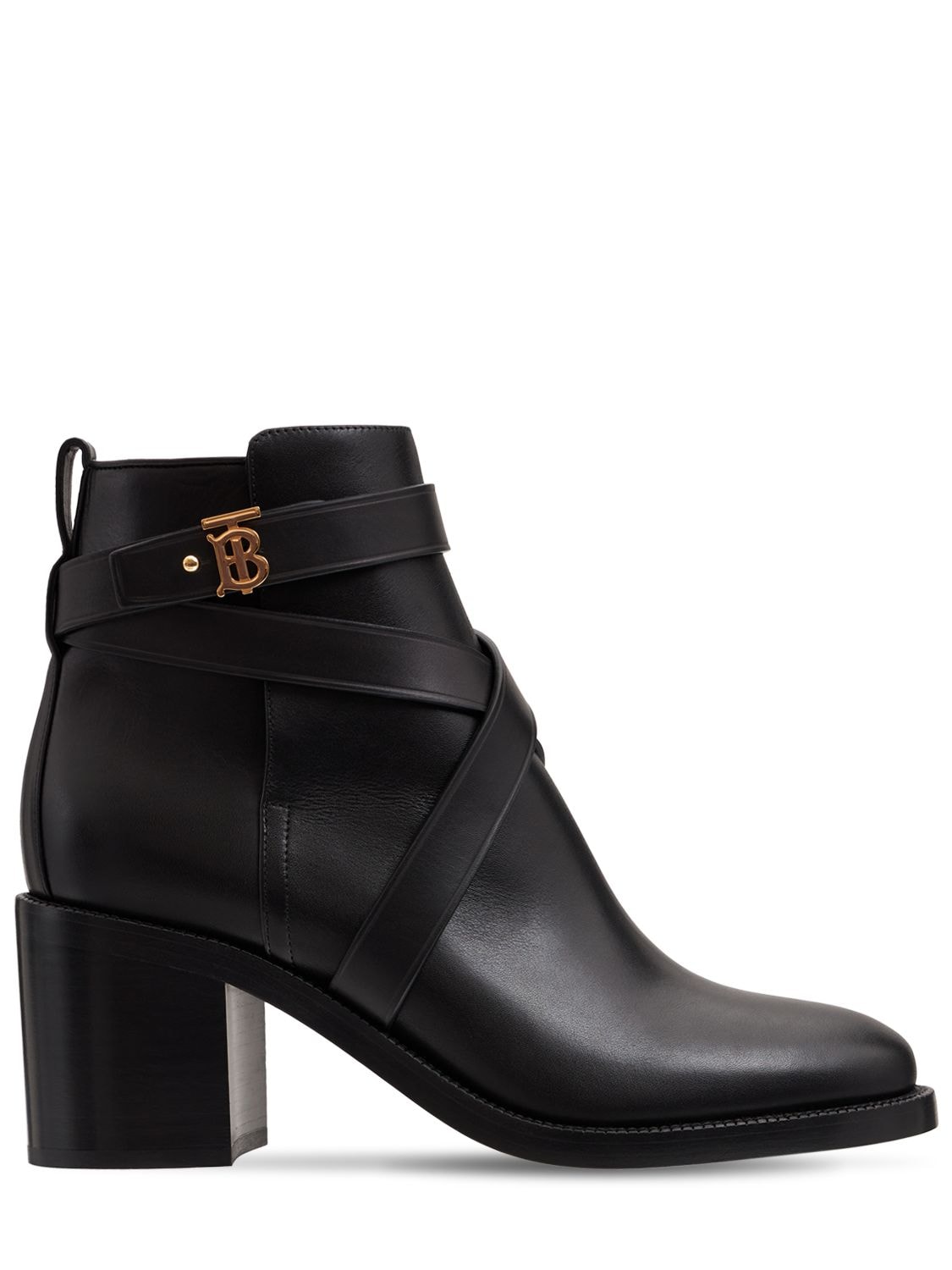 70mm New Pryle Leather Ankle Boots