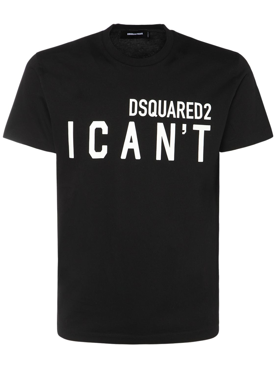 Dsquared2 - I can't print cotton jersey t-shirt - | Luisaviaroma