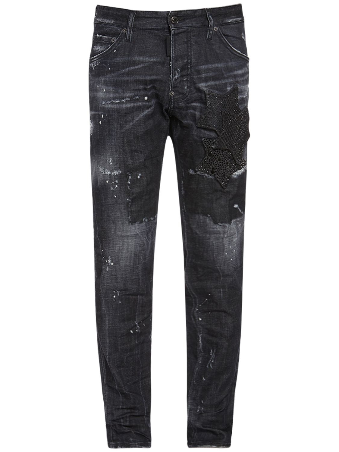16.5cm Cool Guy Stars Cotton Denim Jeans