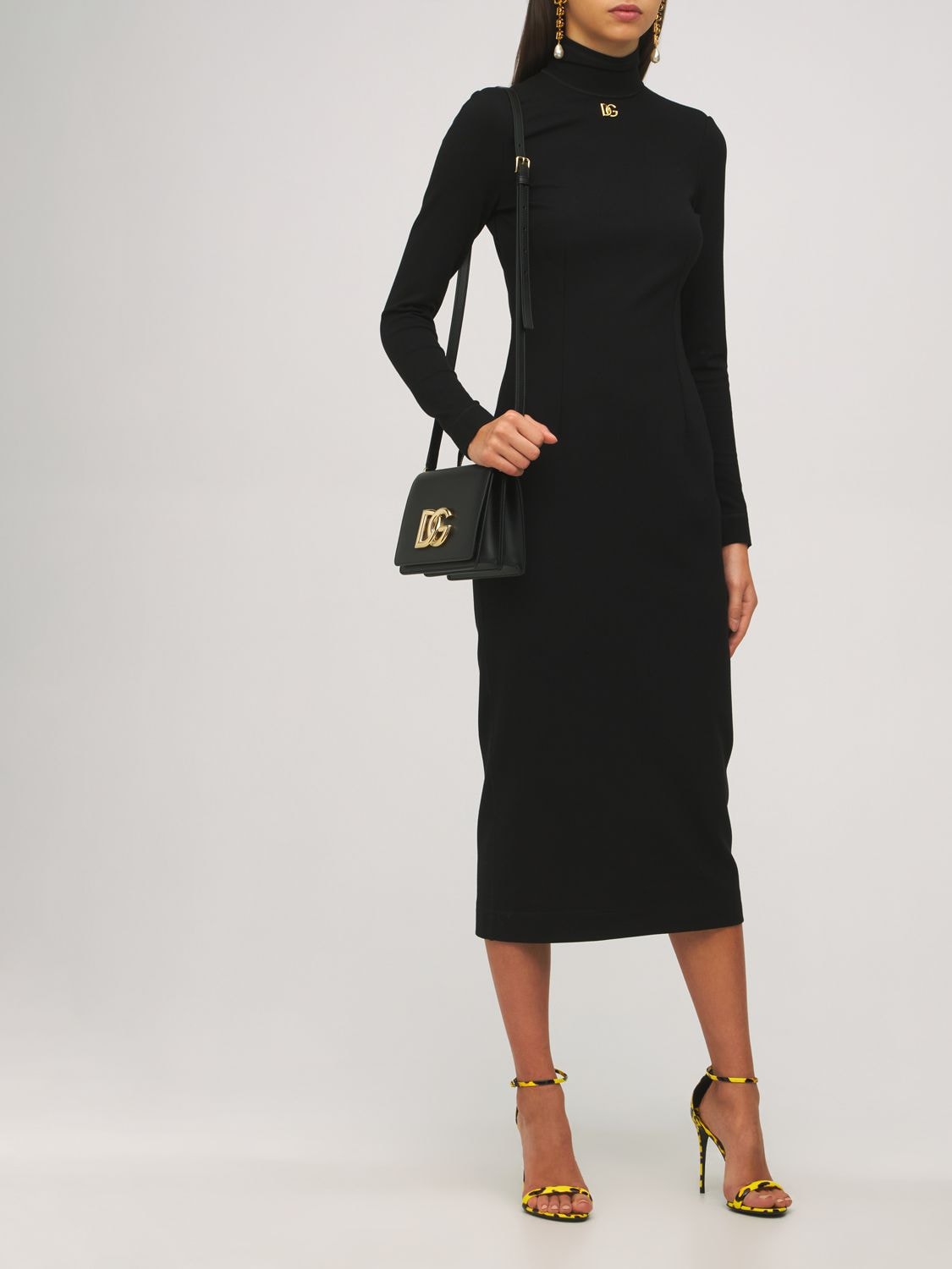 Dolce & Gabbana Sm Dg 3.5 Leather Top Handle Bag In Black | ModeSens