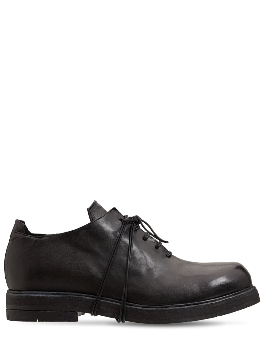 Ernesto Dolani - Bruto leather lace-up derby shoes - Black | Luisaviaroma