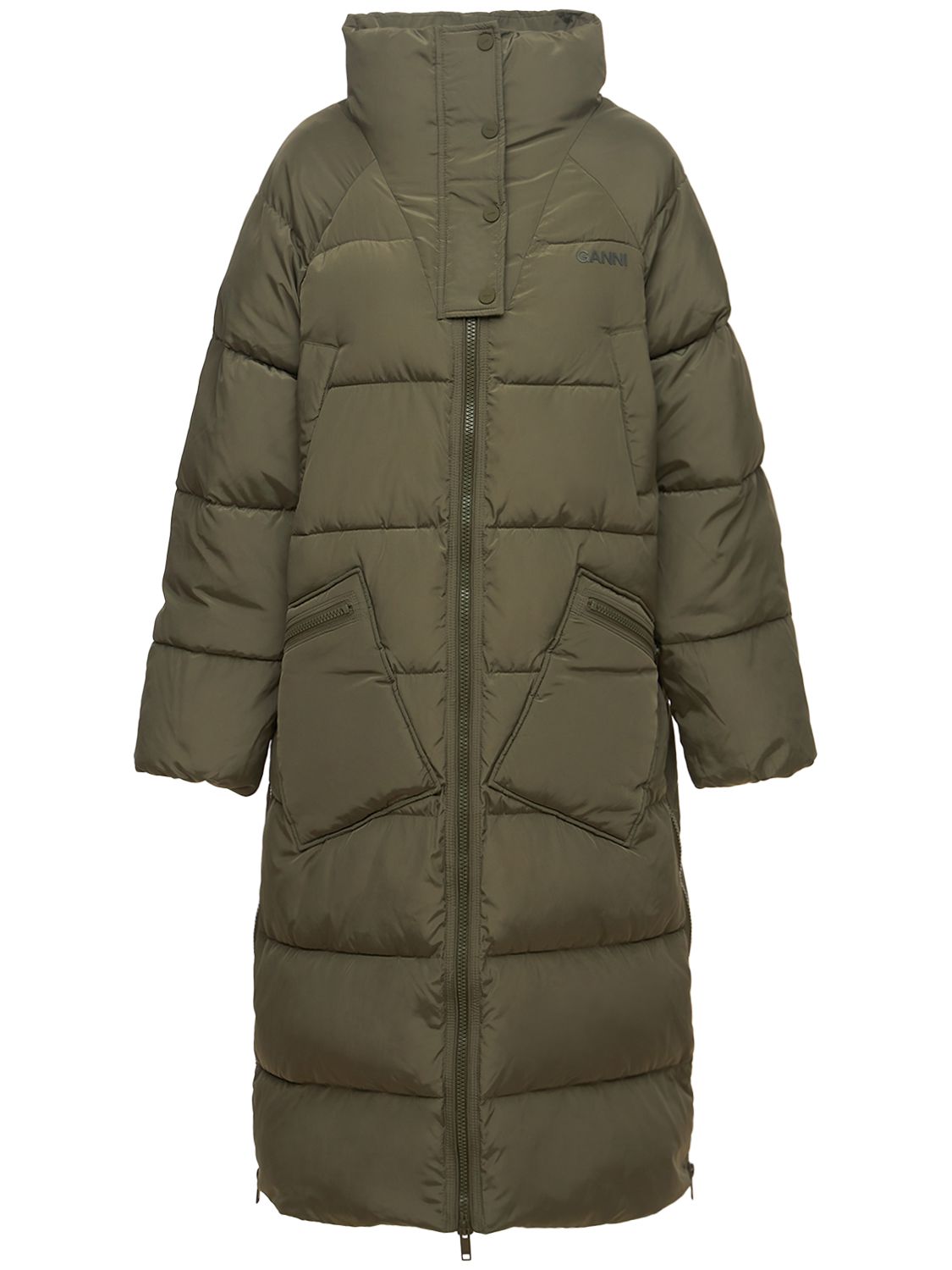 tech down jacket ganni