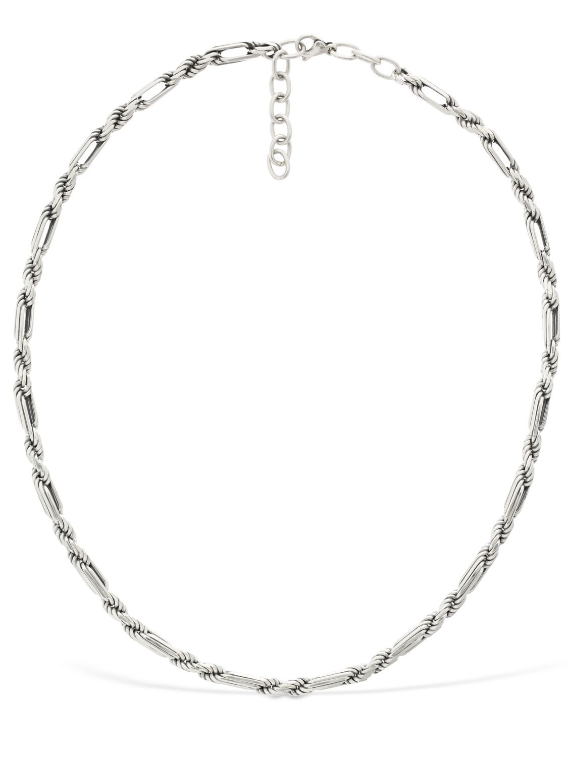 Bottega Veneta Chain Necklace in Silver Metallic Mens Jewellery Necklaces for Men 