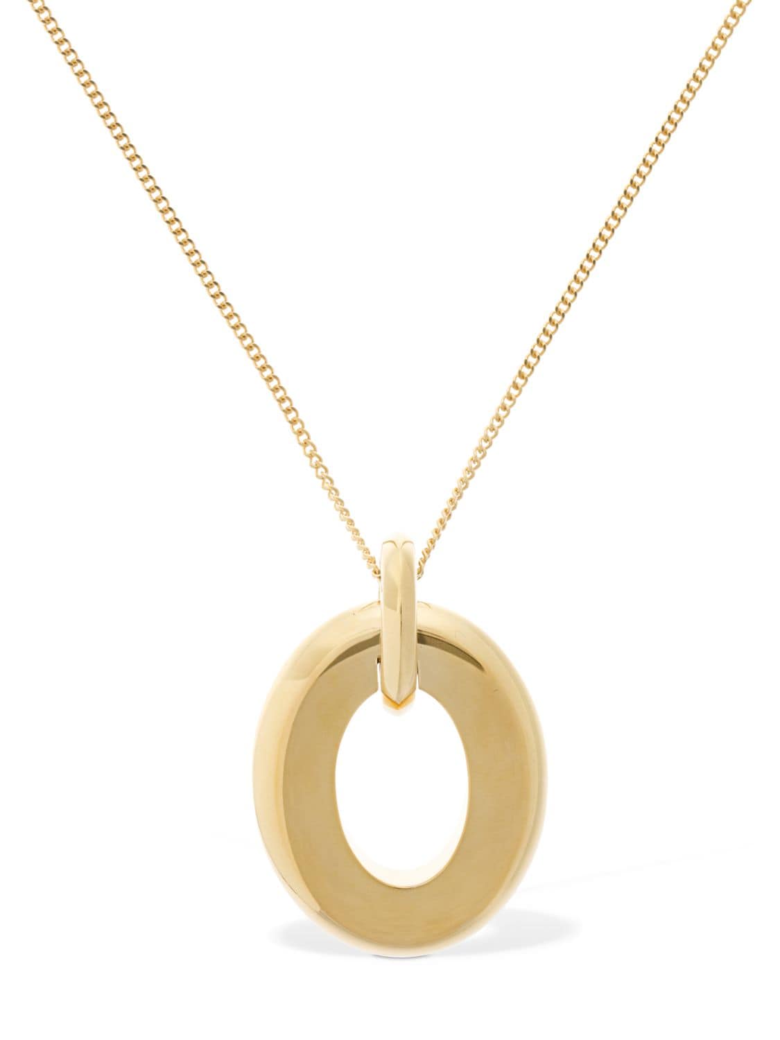 Burberry Pocket Long Chain Necklace In Gold