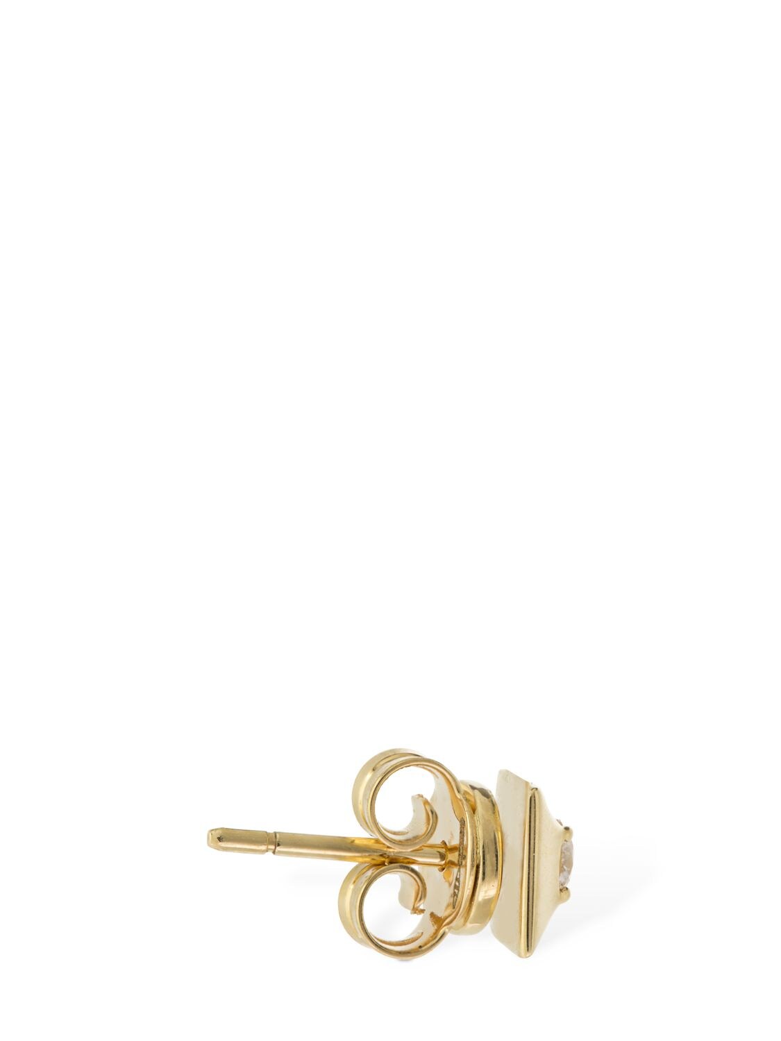 Shop Eéra Small 18kt Gold Stud Mono Earring
