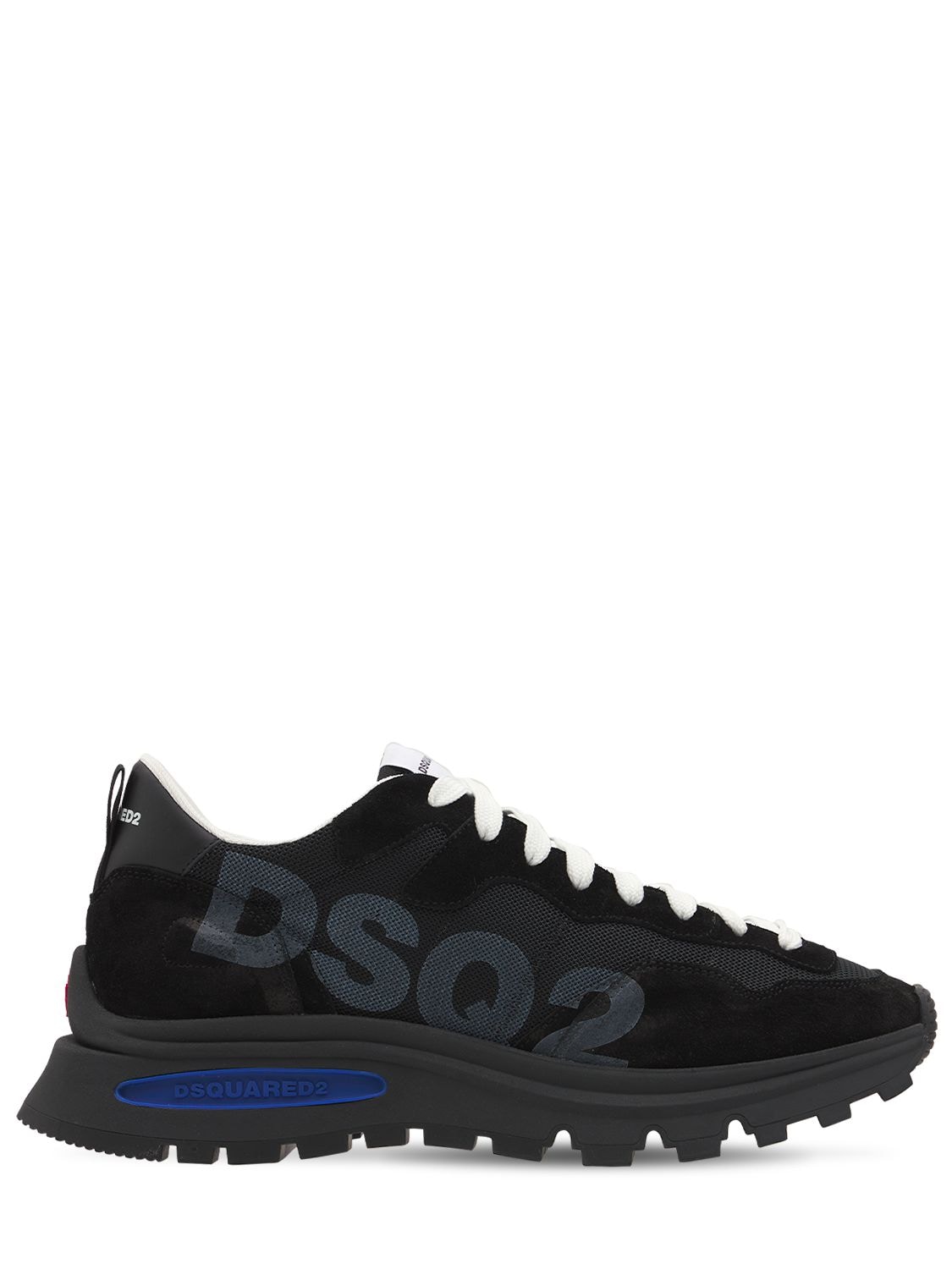 Dsquared2 - Run ds2 logo tech low-top sneakers - Black/Blue | Luisaviaroma