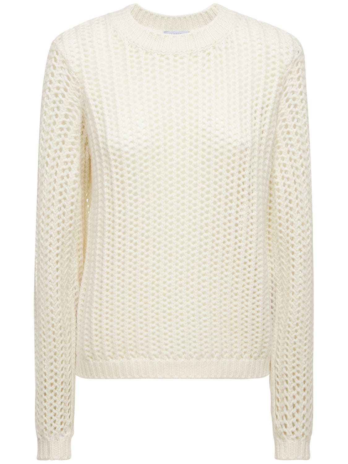 Gabriela Hearst - Cashmere weave knit crewneck sweater - White ...