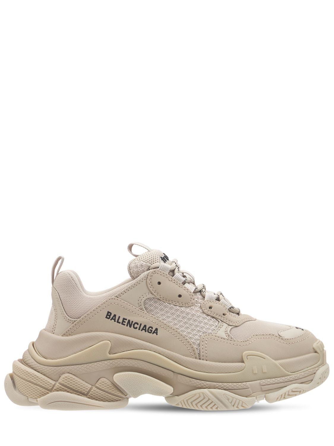 Image of 60mm Triple S Faux Leather Sneakers