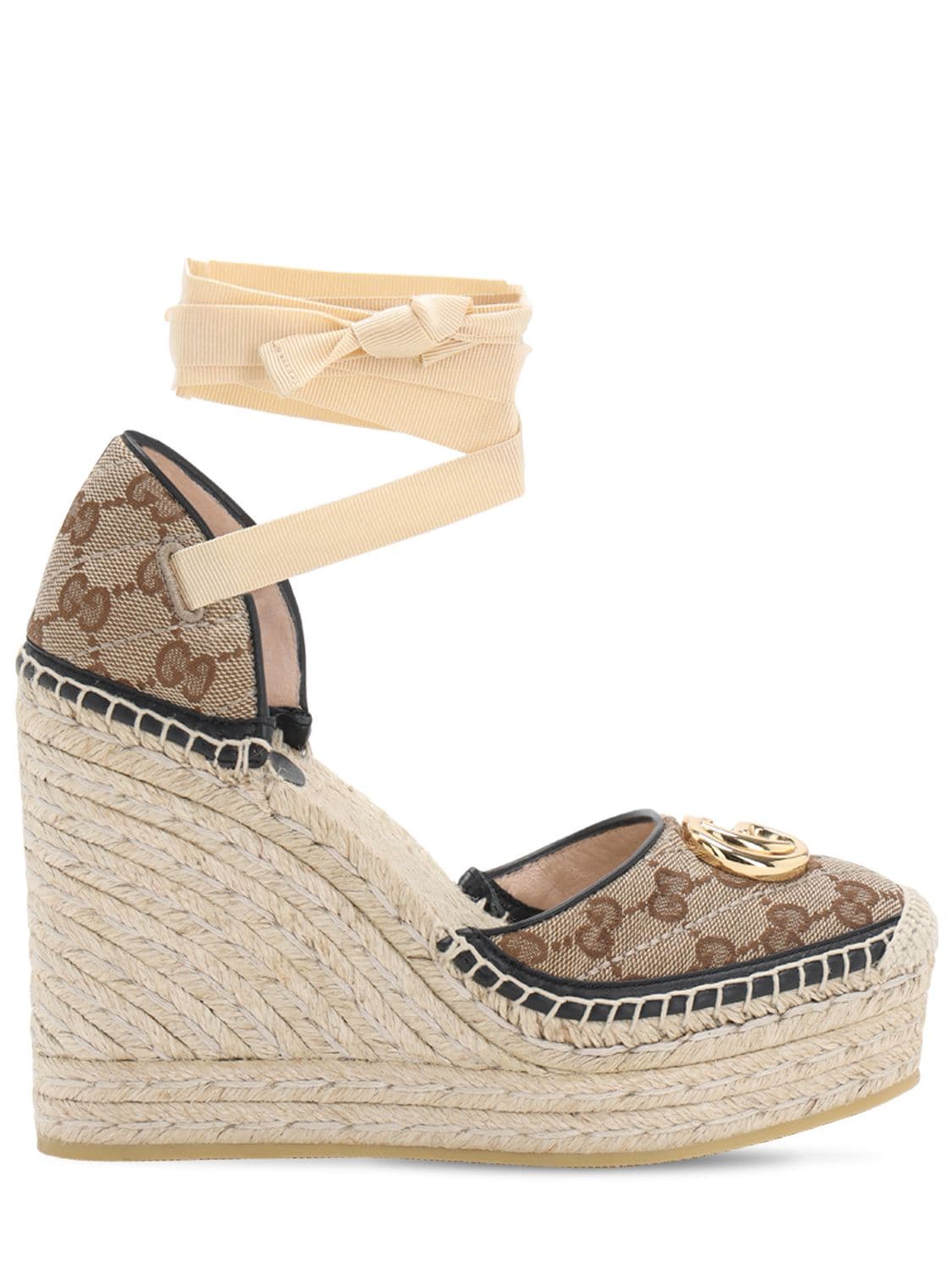 Image of 120mm Pilar Quilted Canvas Espadrilles