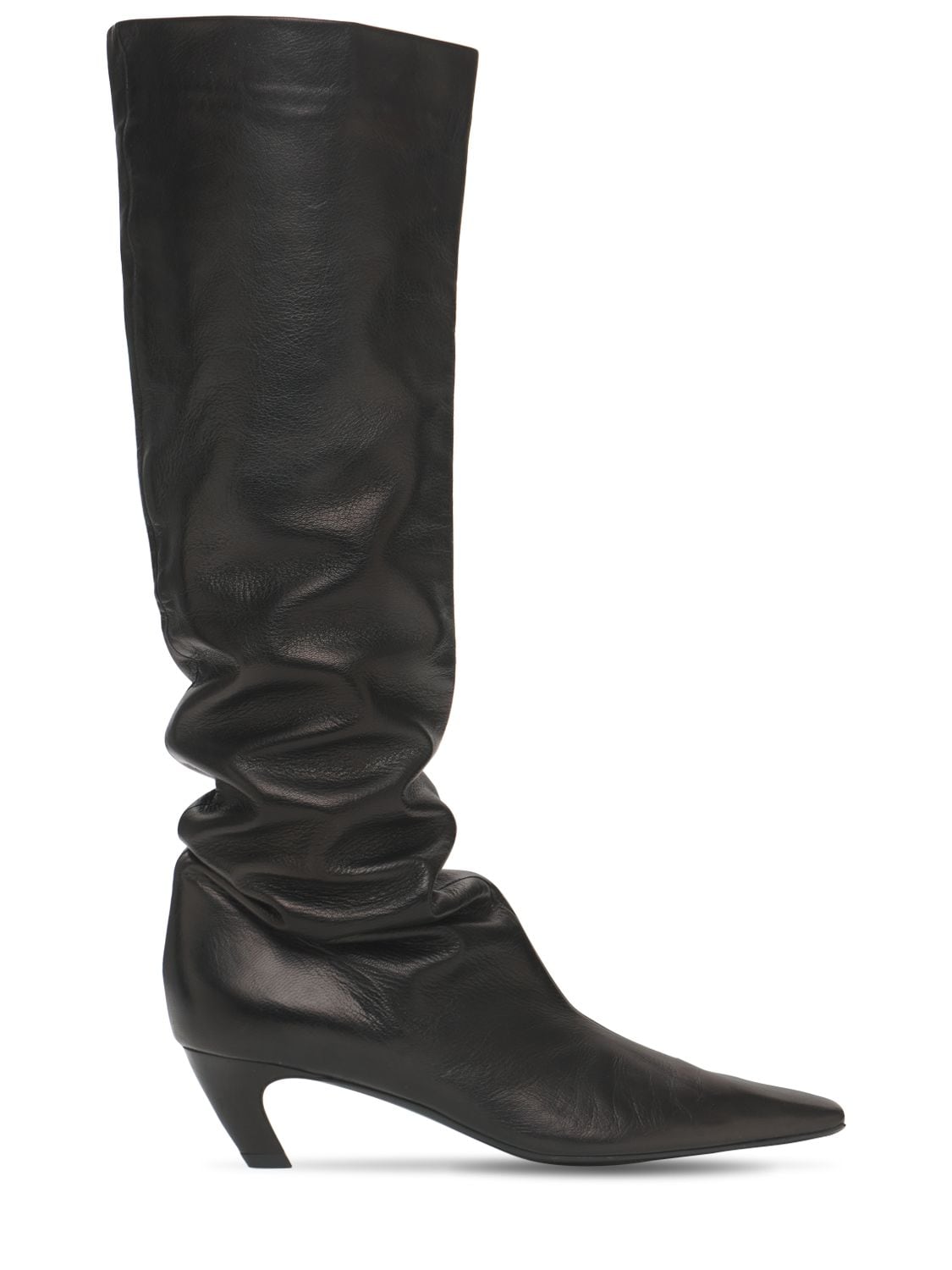 KHAITE 50mm Davis Leather Tall Boots