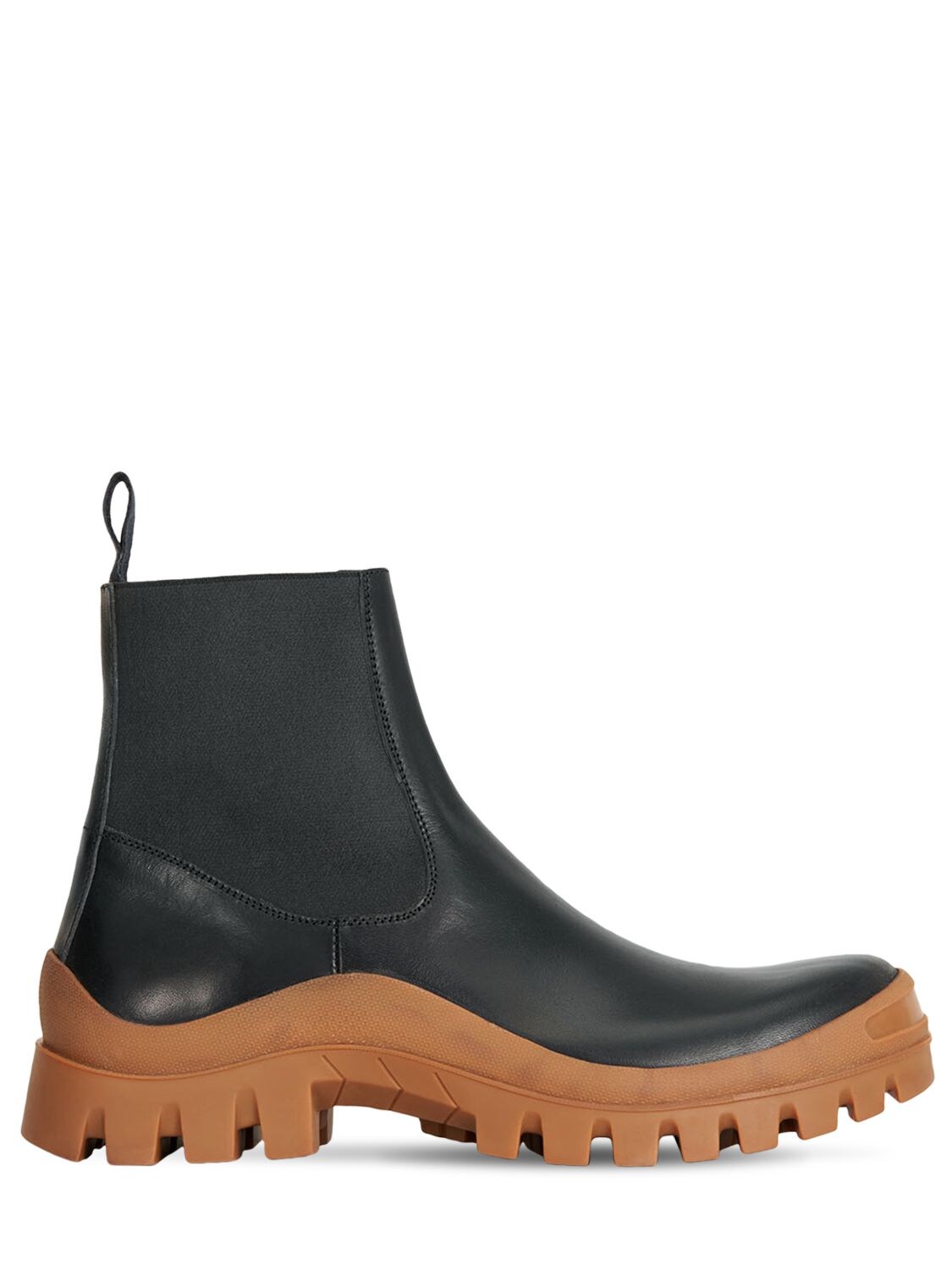 Atp Atelier Black And Brown Catania Leather Ankle Boots In Чёрный