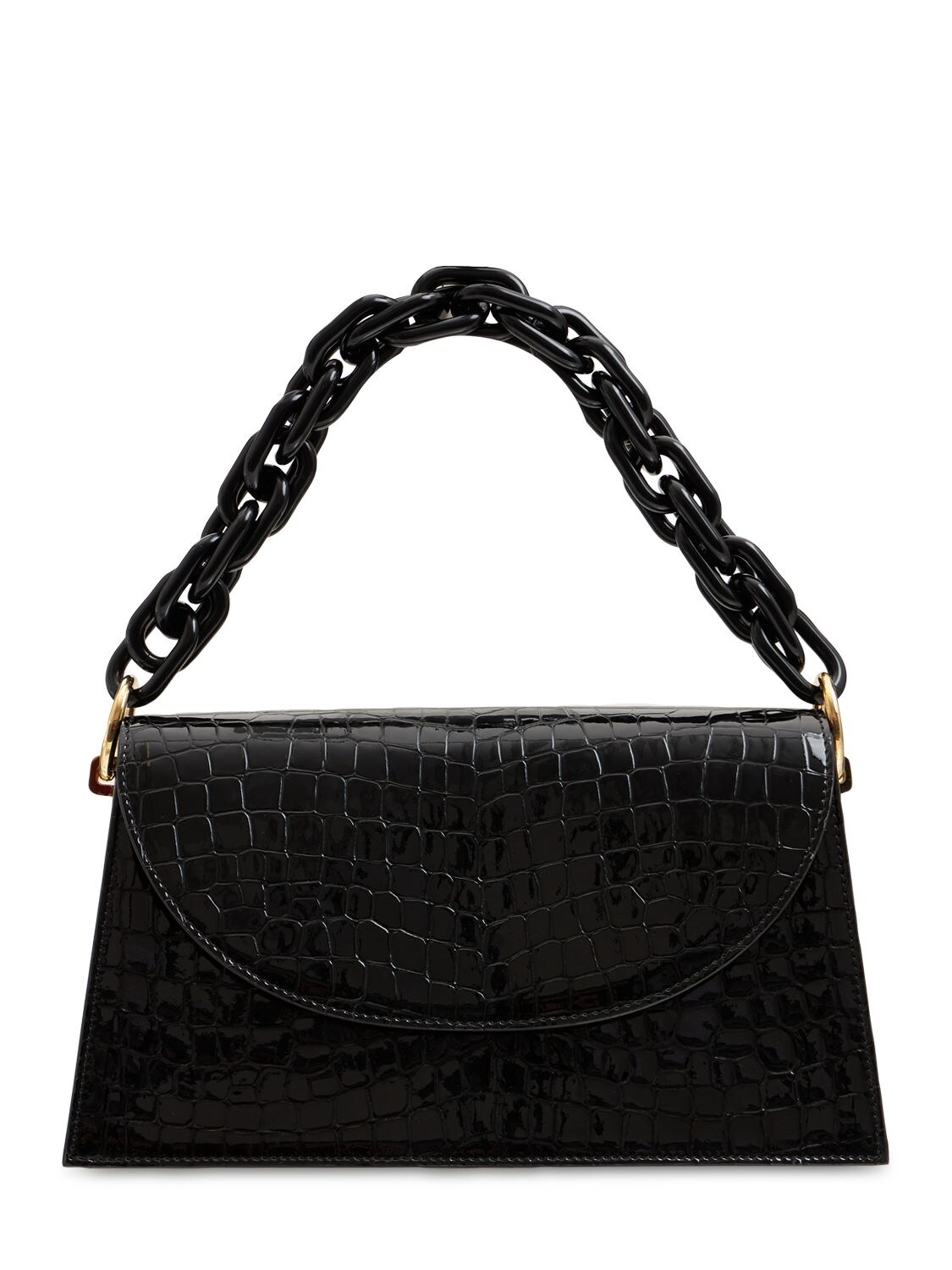 Lexie Chain Embossed Patent Leather Bag