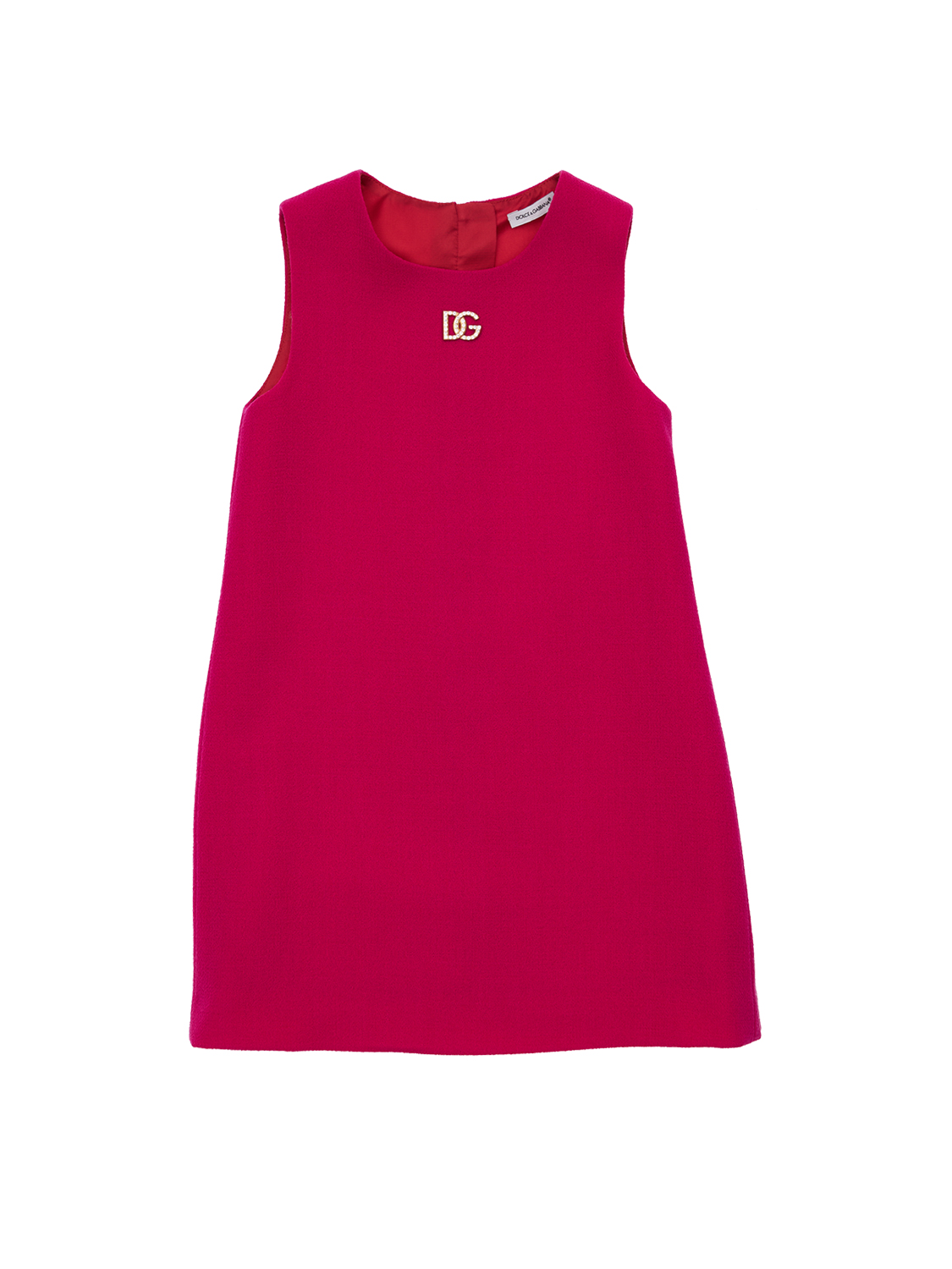 Ärmelloses Wollkleid Mit Logo