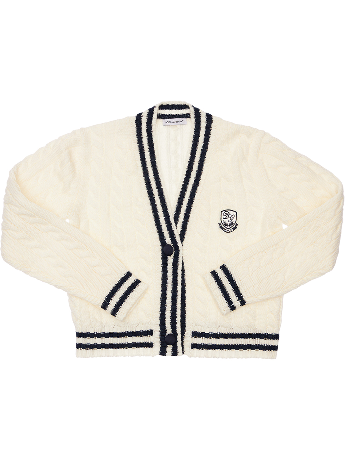 Cardigan Aus Schurwolle Mit Logo