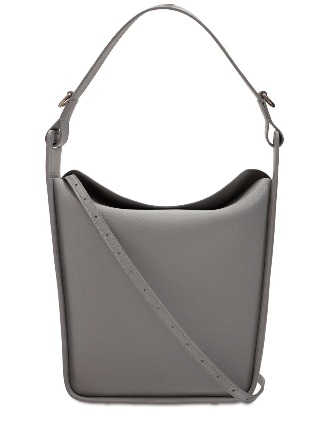 Shop Balenciaga Small Tool 2.0 Leather Tote Bag In Grey