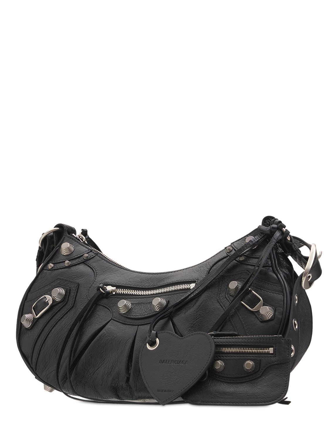 Shop Balenciaga Small Le Cagole Shoulder Bag In Black