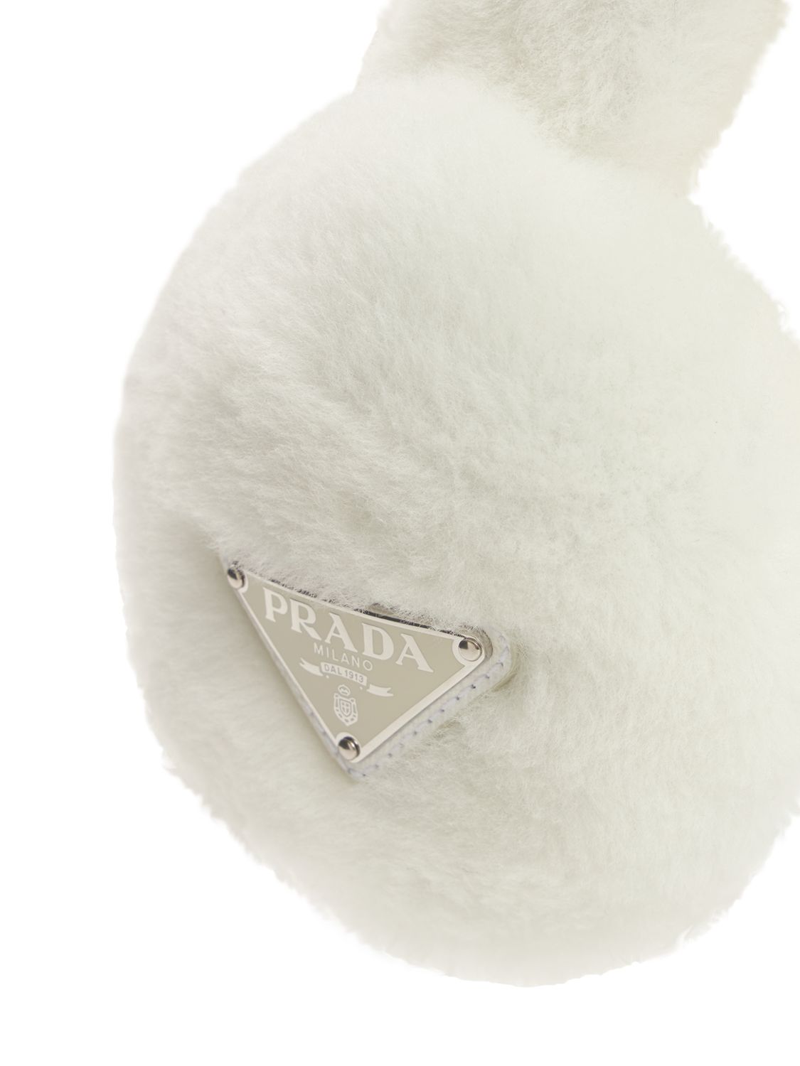PRADA SHEARLING EAR MUFFS