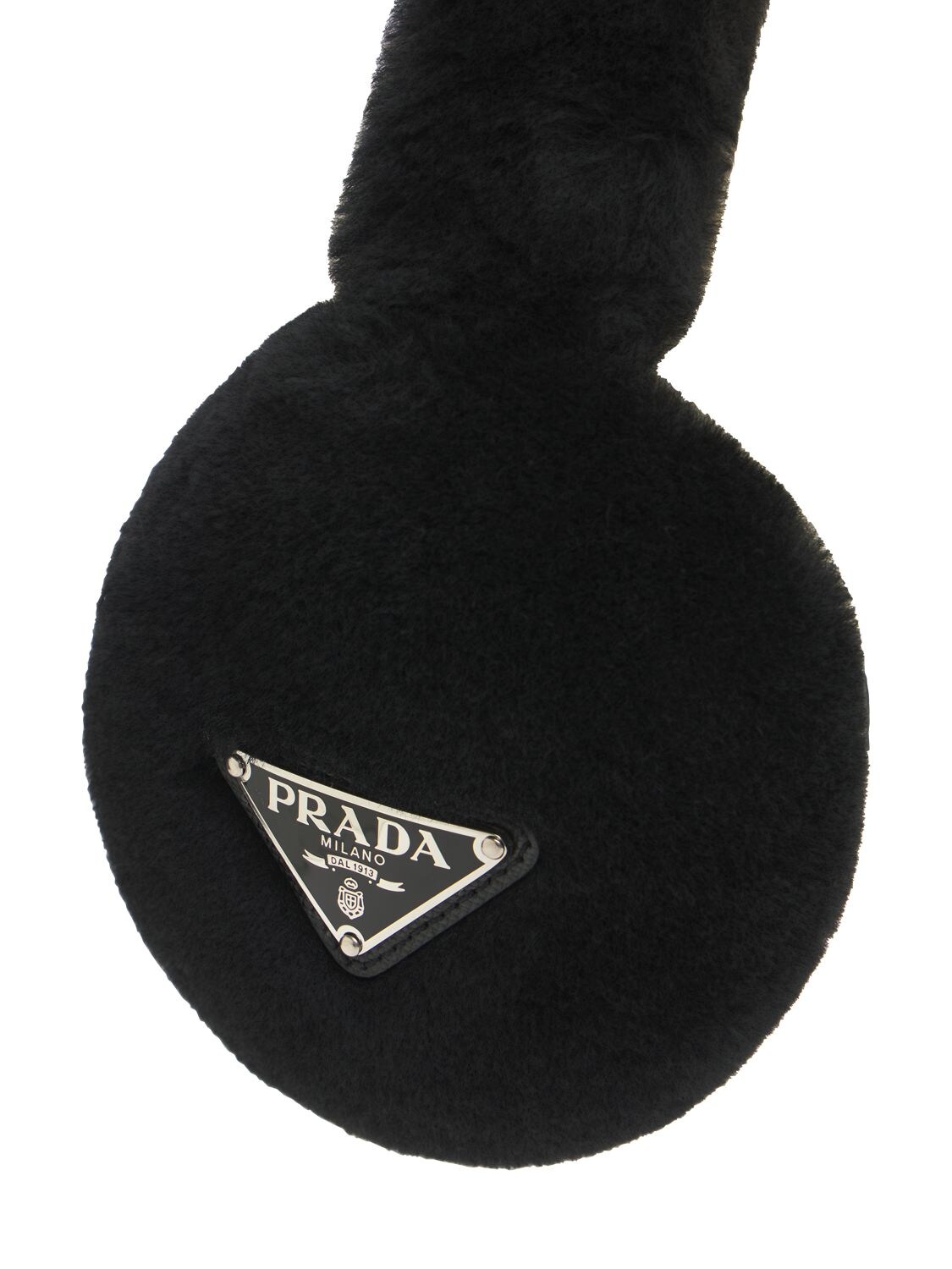 PRADA SHEARLING EAR MUFFS 74IIUX013-RJAWMDI1