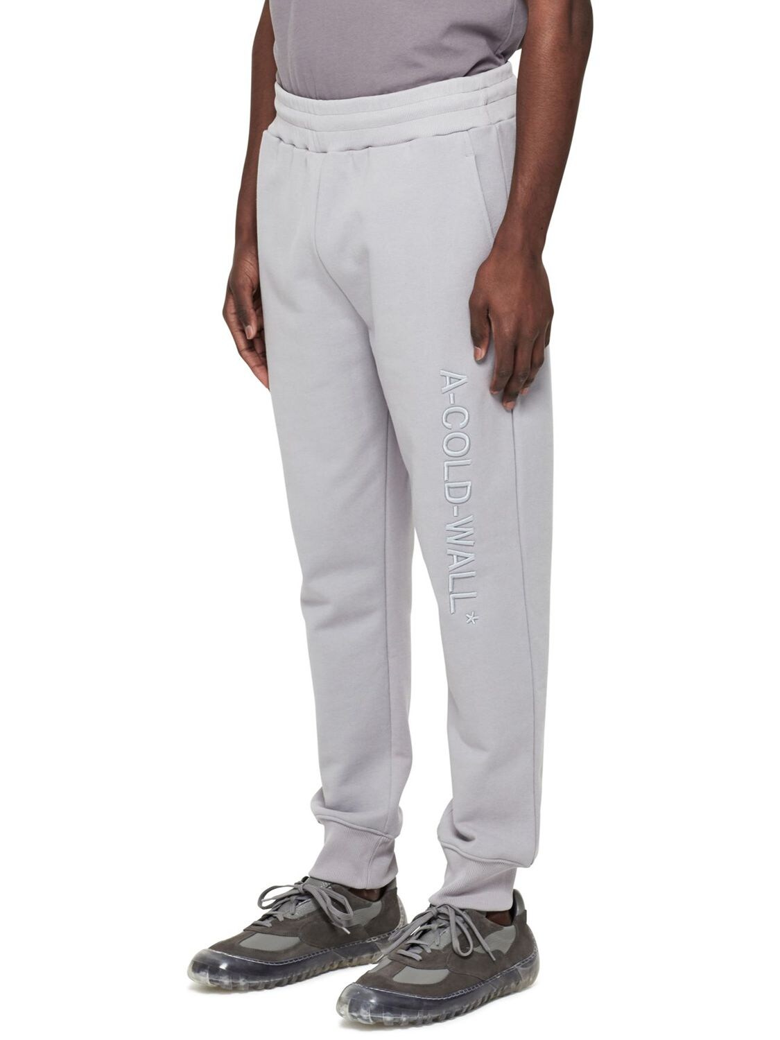 A-COLD-WALL* LOGO刺绣纯棉运动裤,74IIW0008-R1JFWQ2