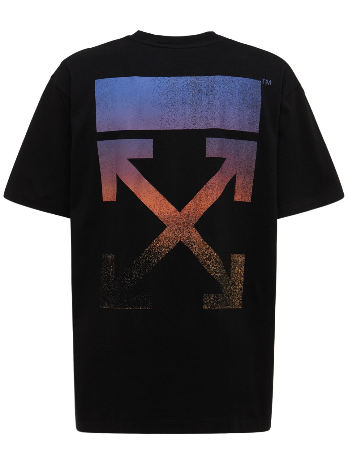 Off-white Degrade Arrow Over Cotton Jersey T-shirt In Black,multi ...