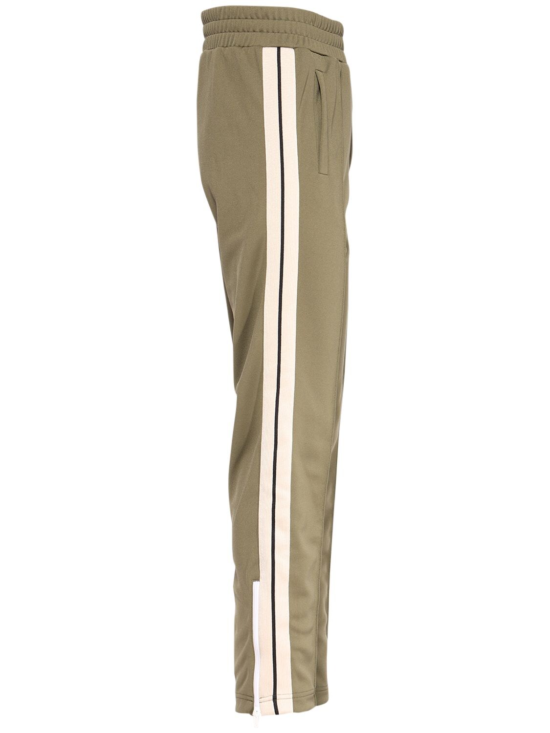 Palm Angels Printed Tech Jersey Track Pants In Neutrals