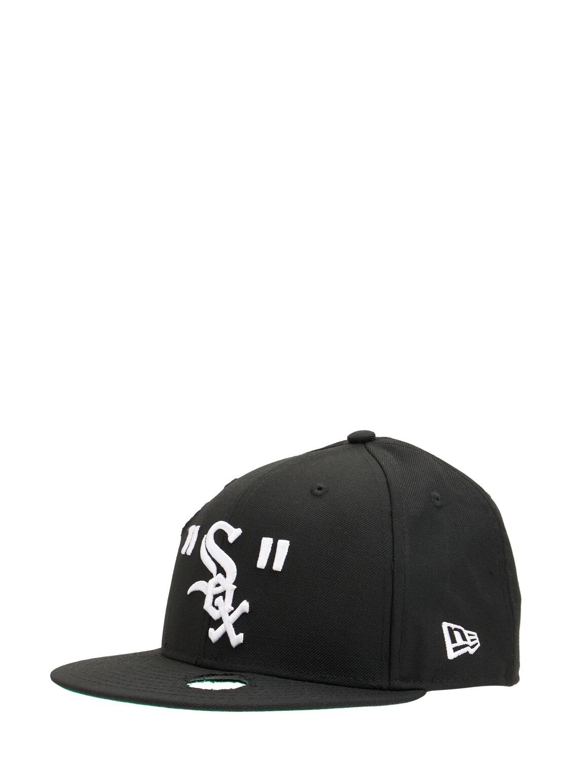 Shop Off-white Mlb Chicago White Sox Wool Baseball Cap In Чёрный,белый