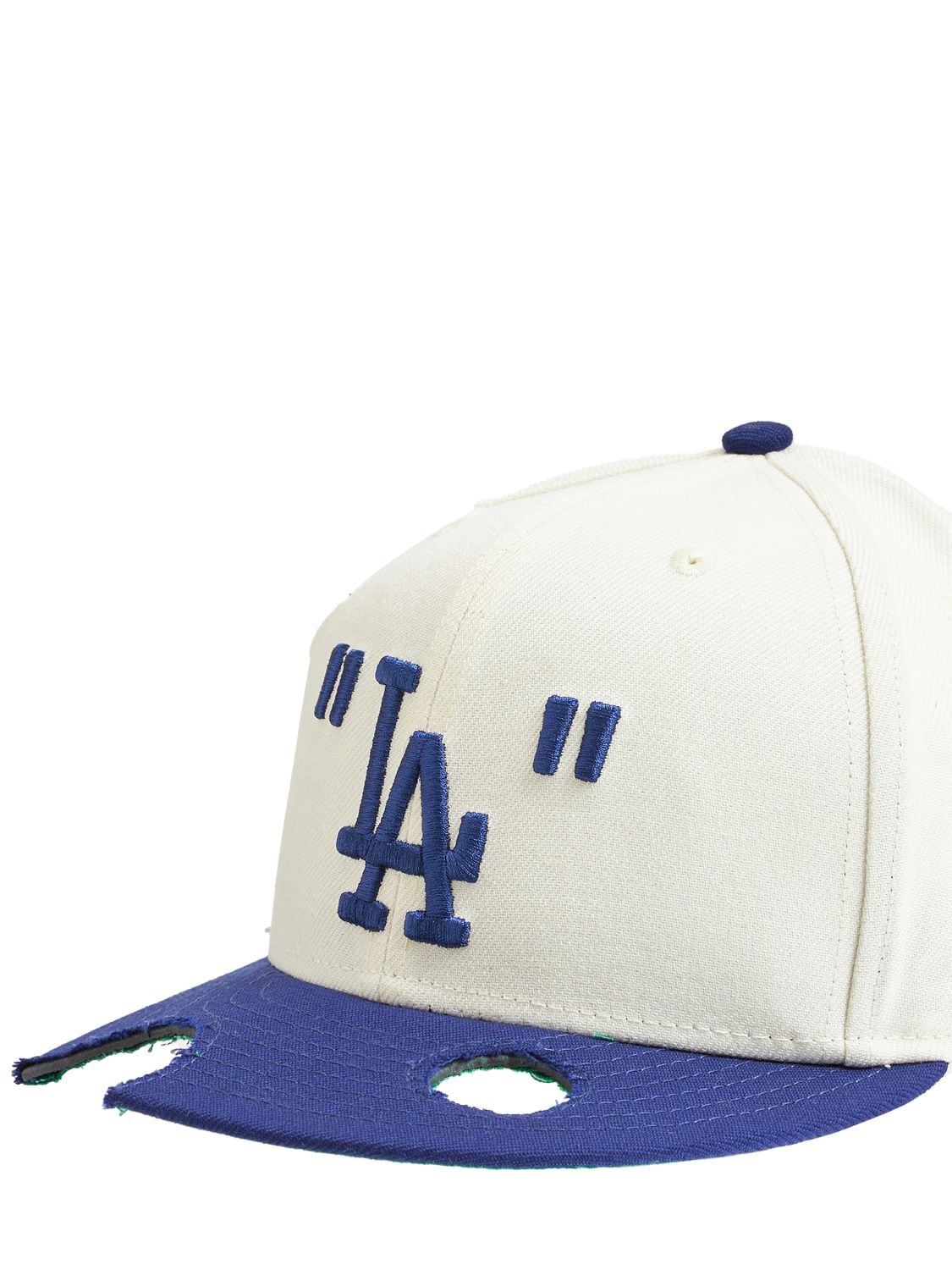 Shop Off-white Mlb La Dodgers Wool Blend Baseball Cap In Белый,синий