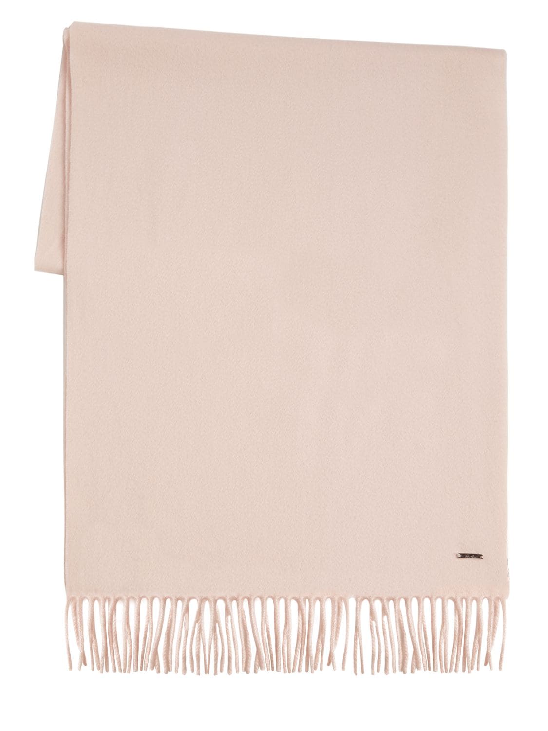 Loro Piana Cashmere Fringed Scarf In Light Pink
