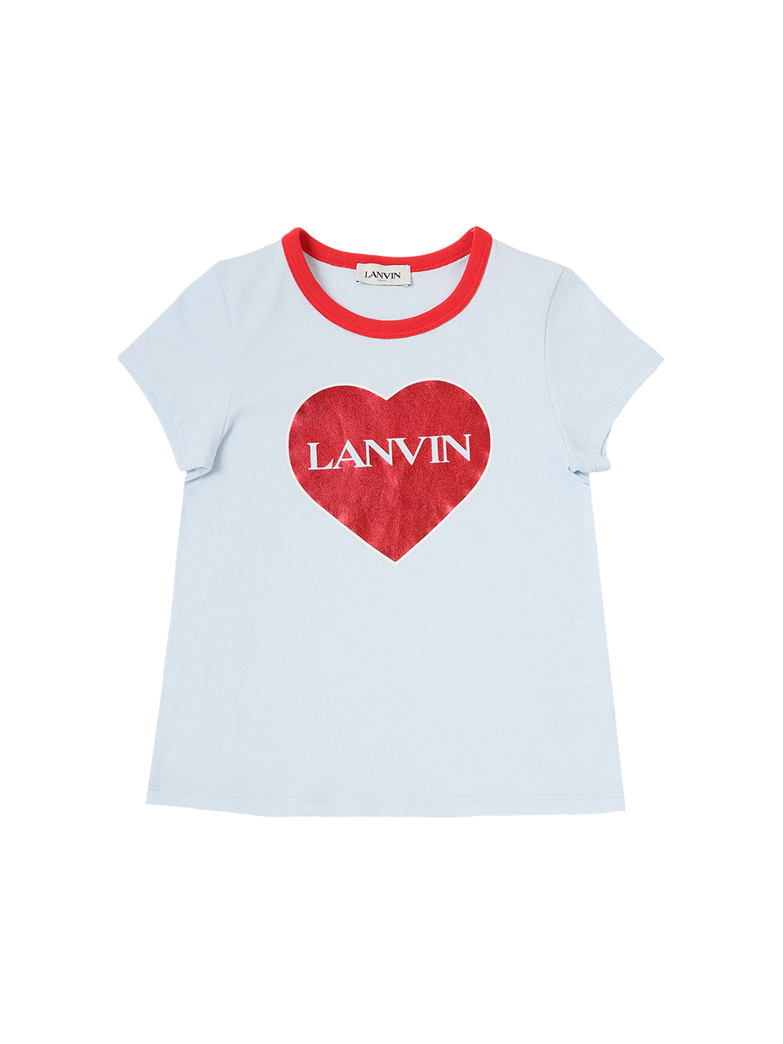 T-shirt Aus Baumwolljersey Mit Glitzer