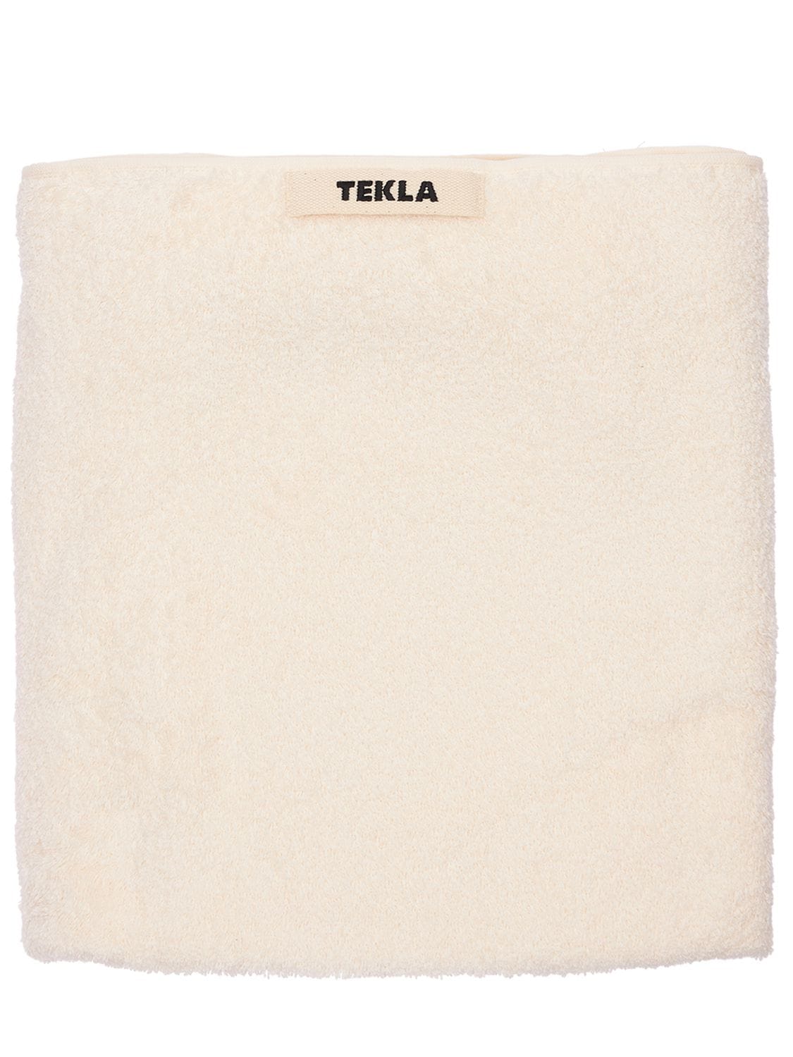 Shop Tekla Set Of 3 Organic Cotton Towels In Ivory