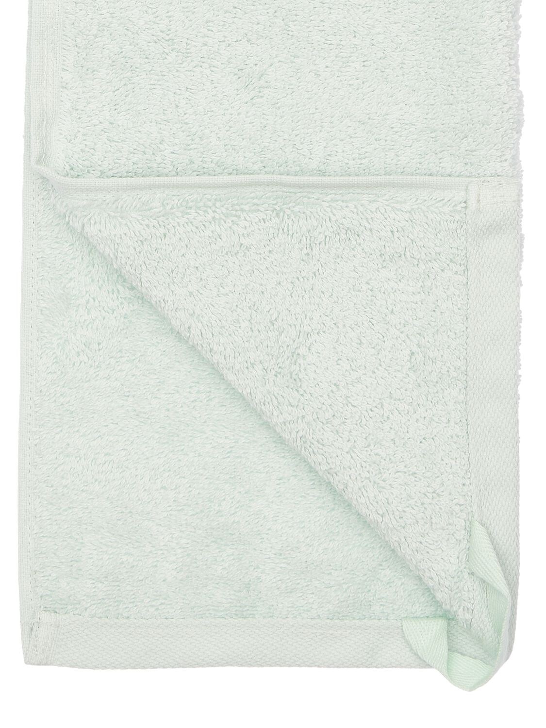 Shop Tekla Set Of 3 Organic Cotton Towels In Mint