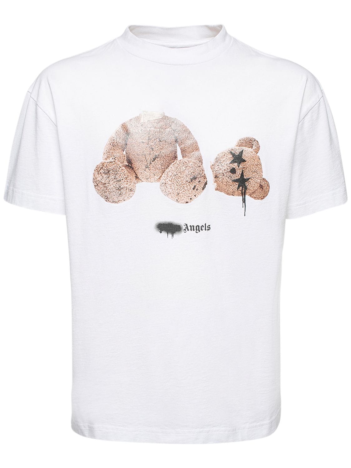 PALM ANGELS 小熊印花棉质平纹针织T恤,74IJRV004-MDE2MA2