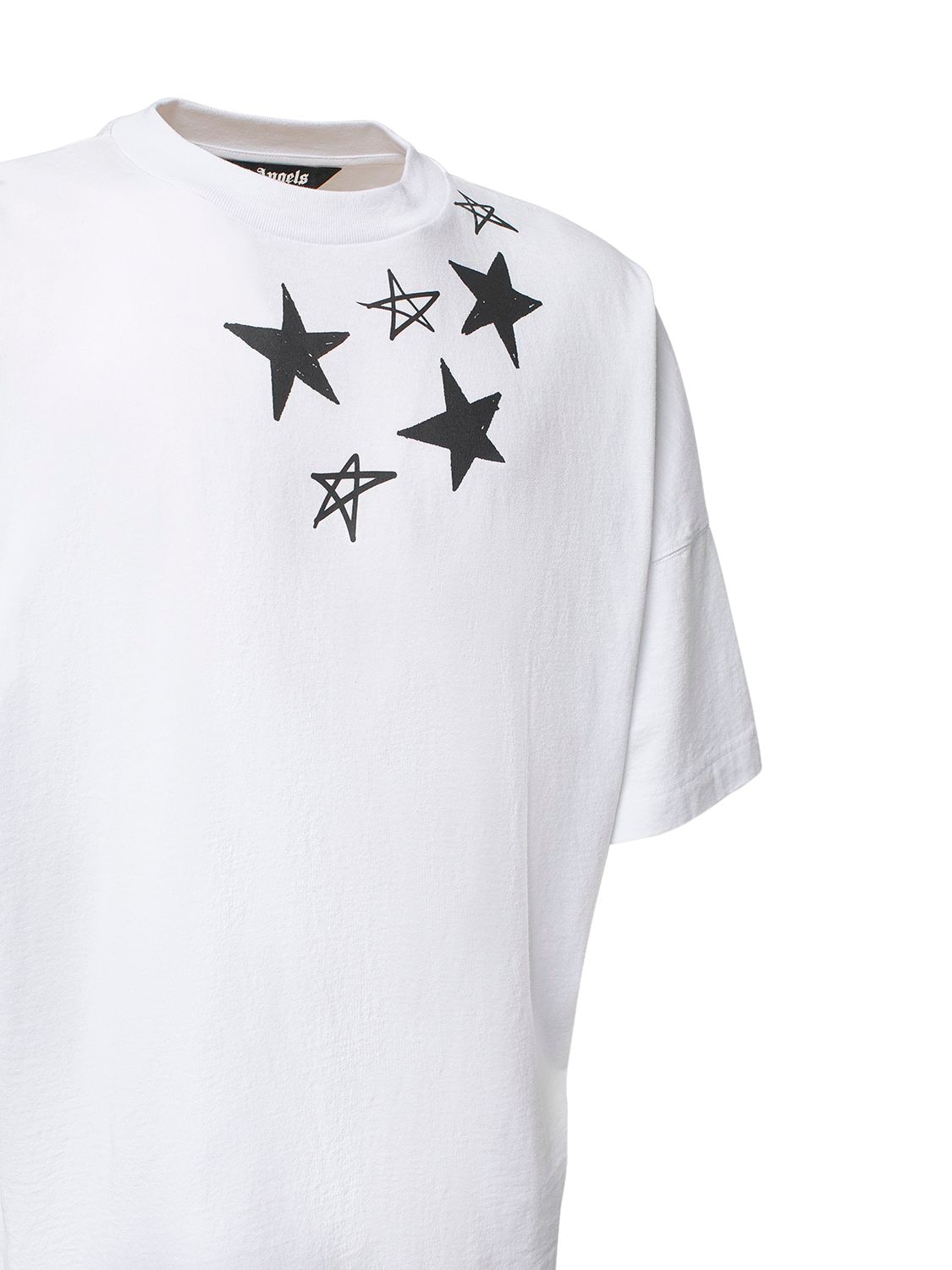 Palm Angels, Shooting stars oversized tee white