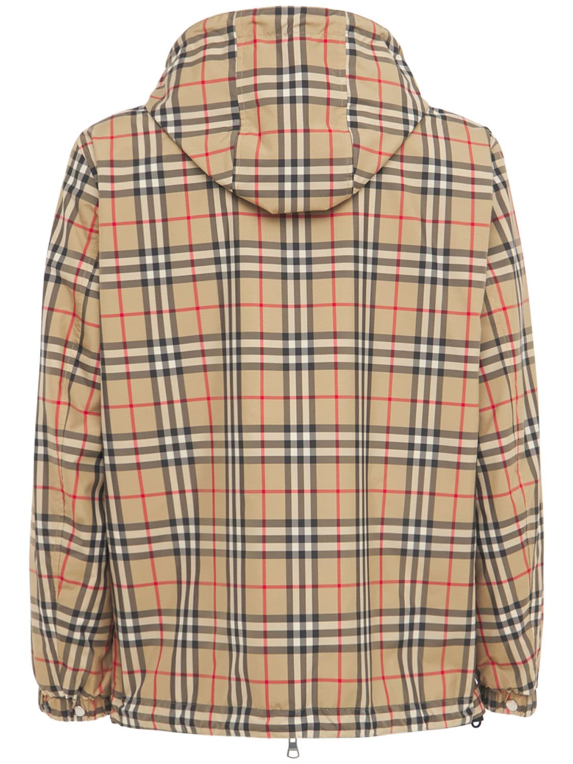 Shop Burberry Stretton Reversible Check Zip Jacket In Archive Beige