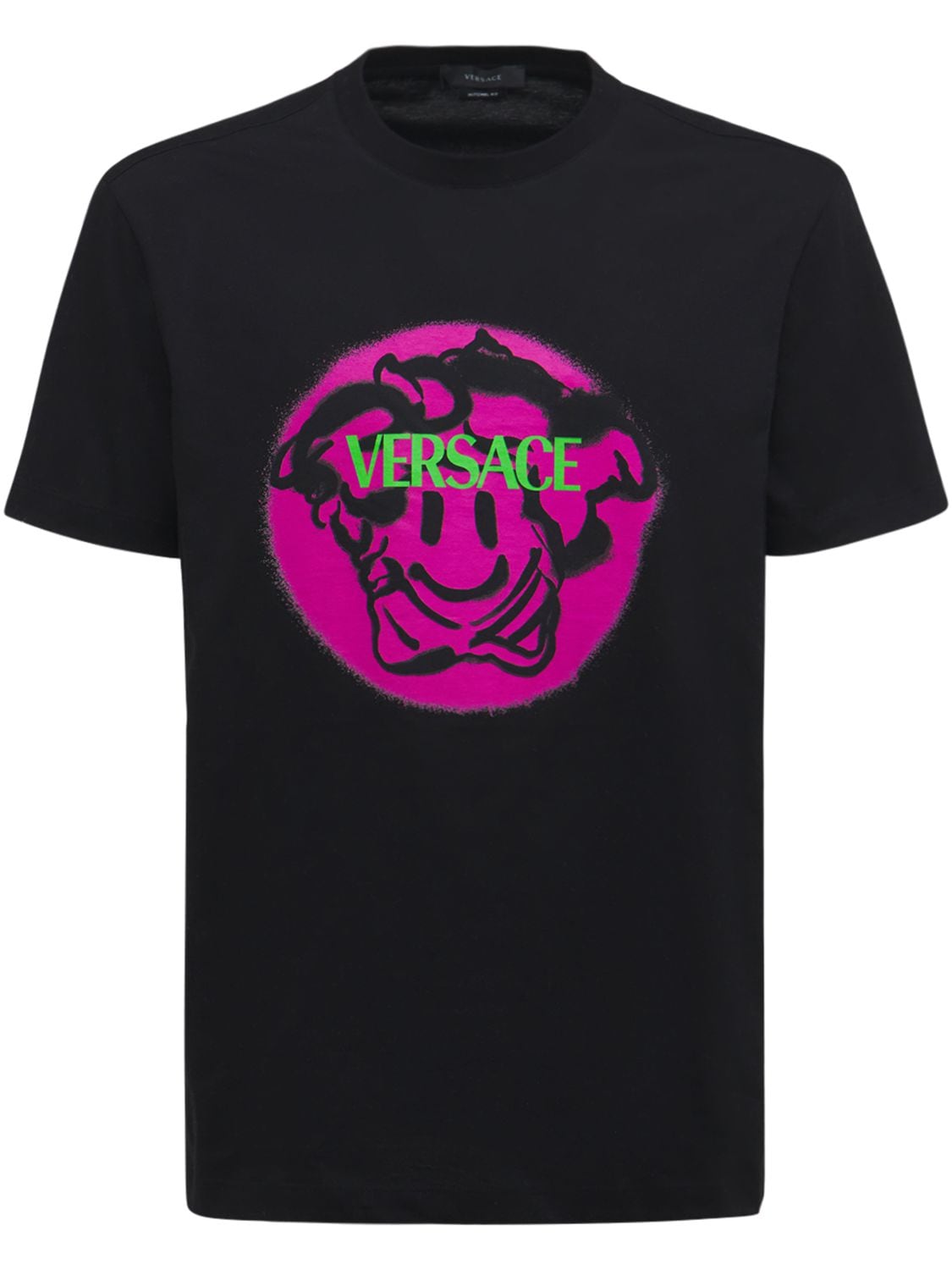 Medusa Smile Printed Cotton T-shirt