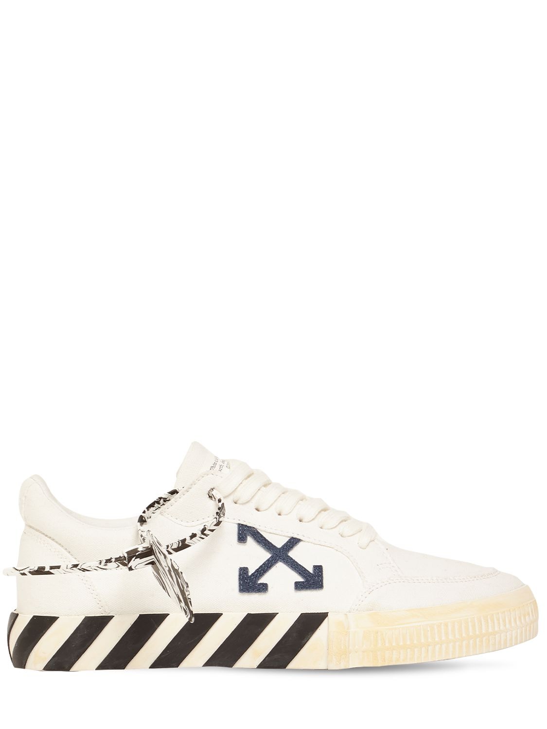 OFF-WHITE VULCANIZED CANVAS LOW SNEAKERS,74IJSY002-MDE0NG2