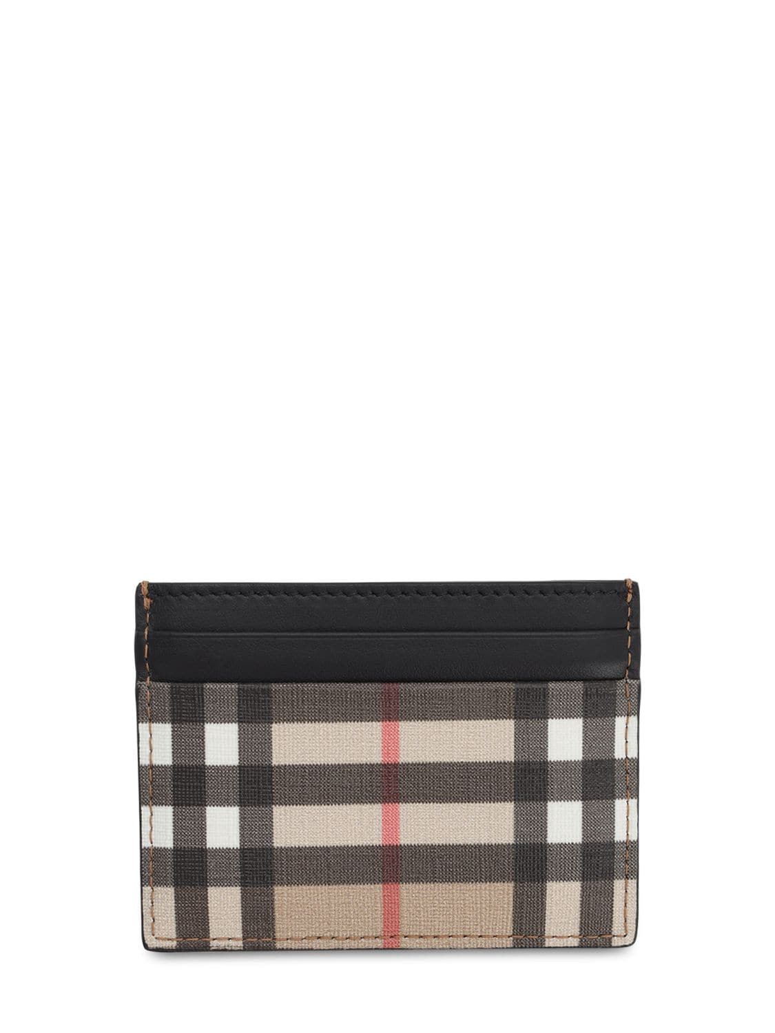 BURBERRY Sandon Tech Coated Check Card Holder for Men