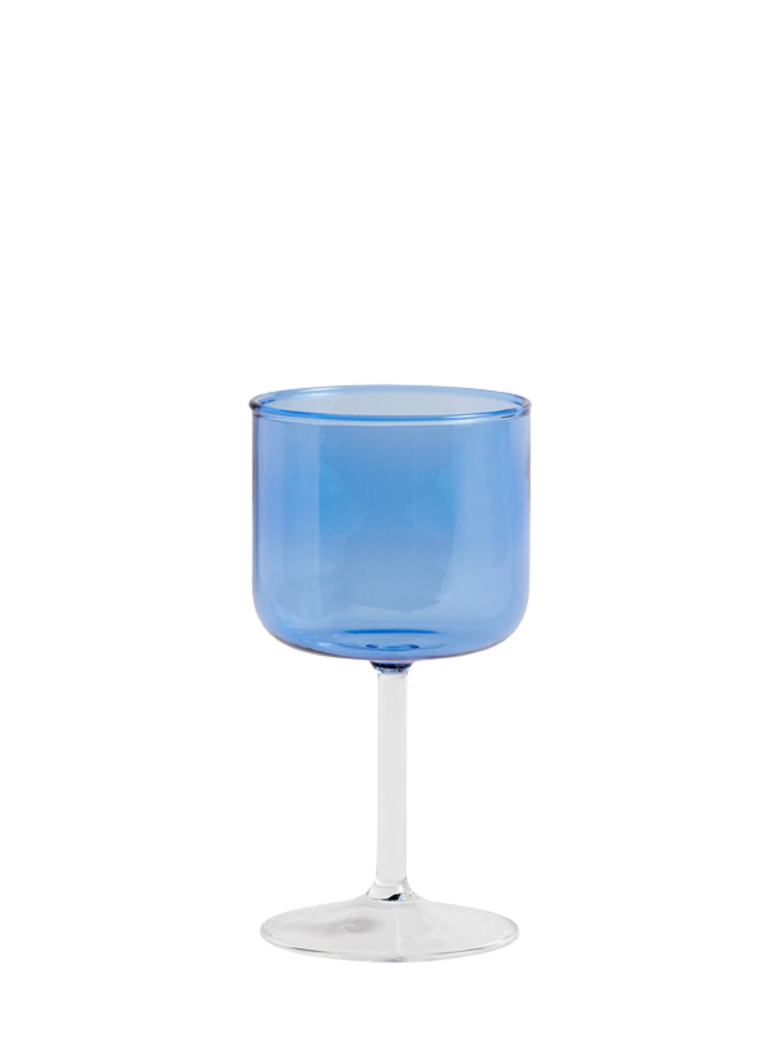 Hay Tinted Borosilicate-glass Wine Glasses Set Of Two In Blue