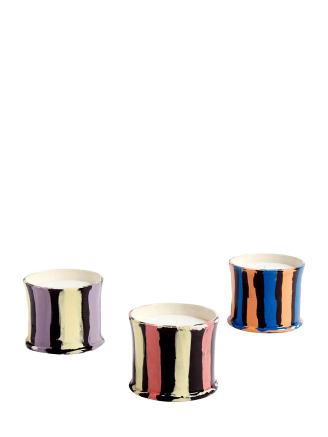 Shop Hay Stripe Scented Candle In 多色