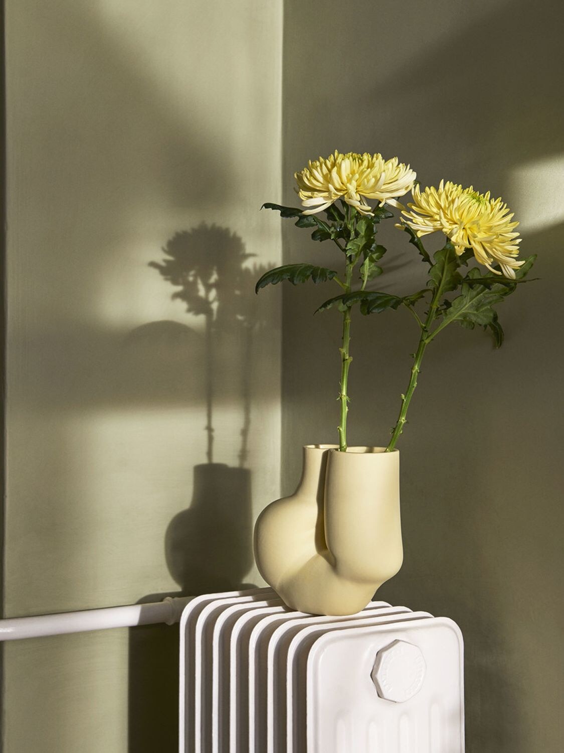 Shop Hay W&s Vase In Yellow