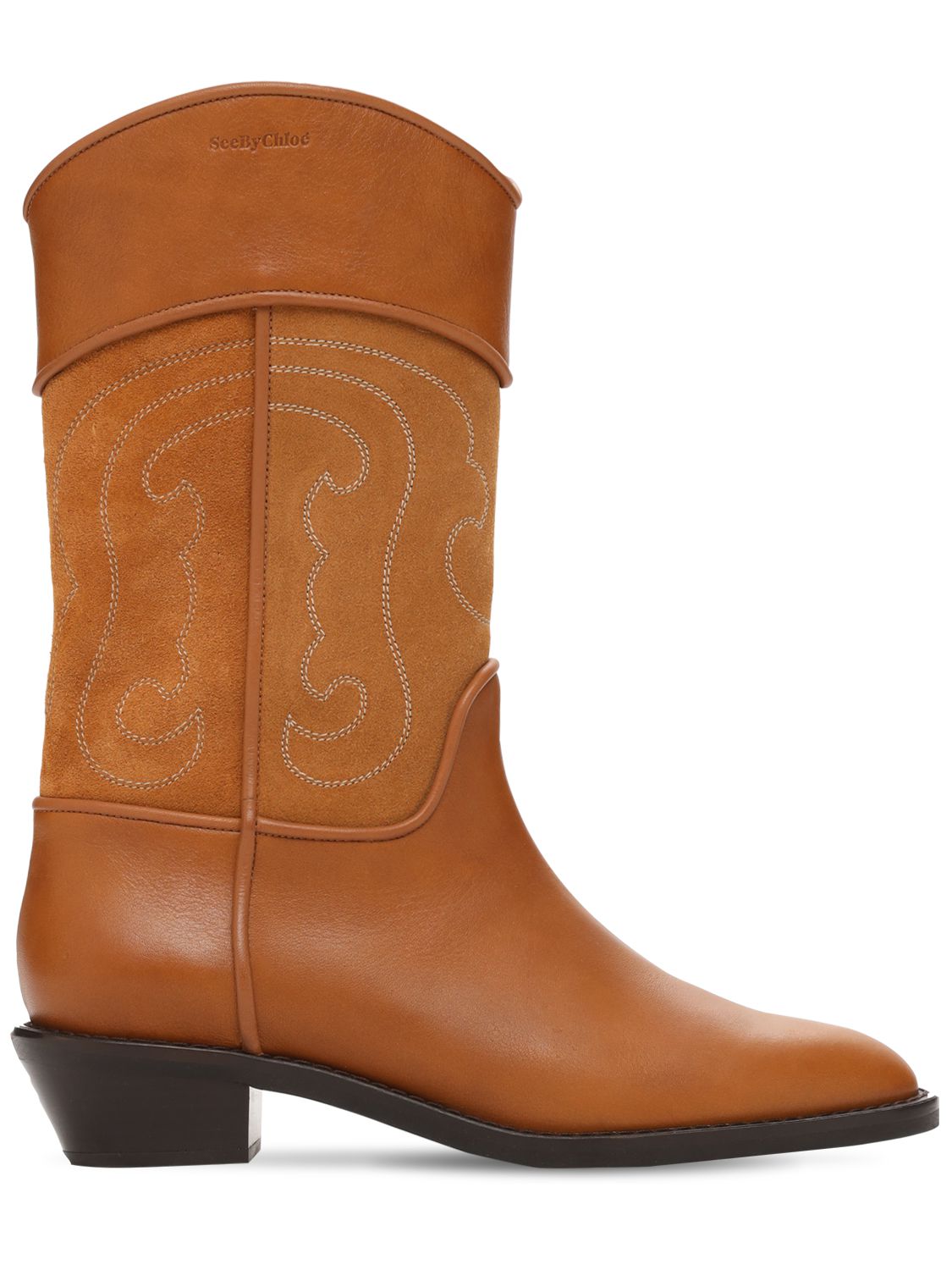 chloe cowboy boots