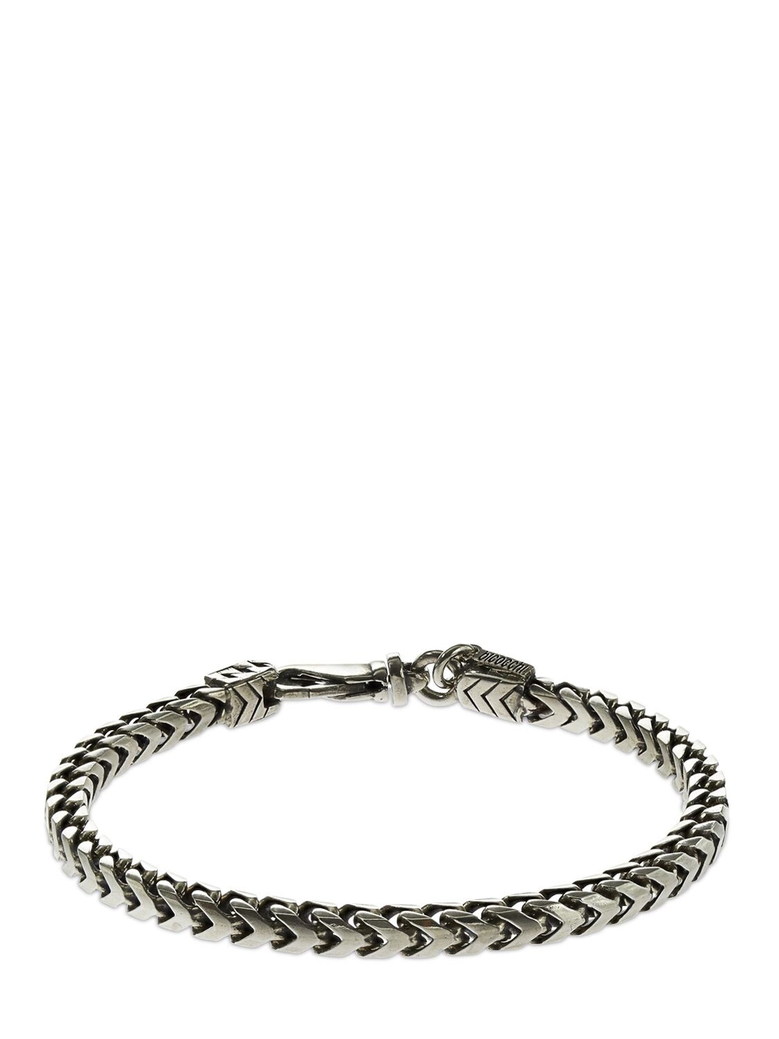 Emanuele Bicocchi Square Chain Bracelet In Silver