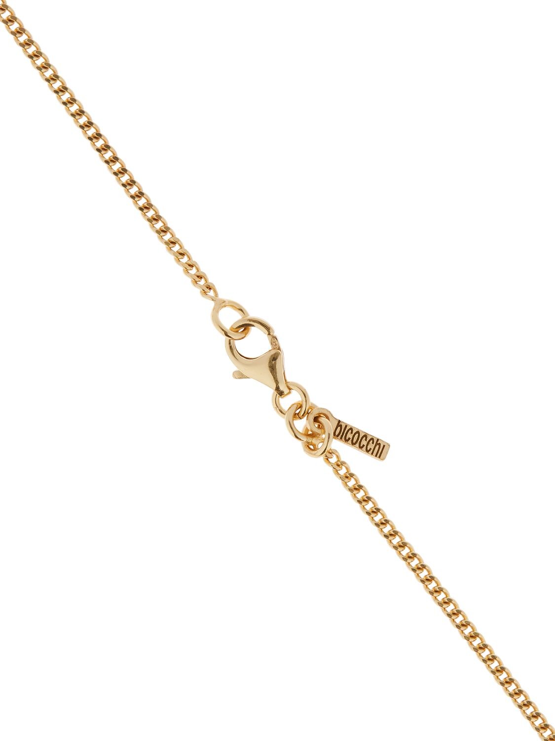 Shop Emanuele Bicocchi Cross & Feather Pendant Necklace In Gold