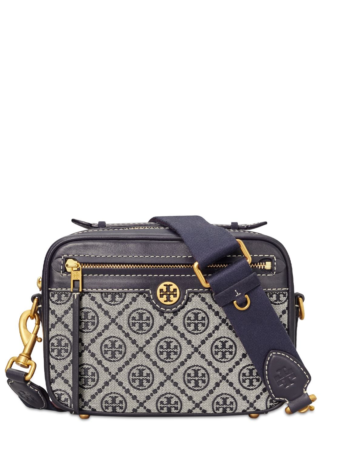 tory burch t monogram jacquard crossbody bag