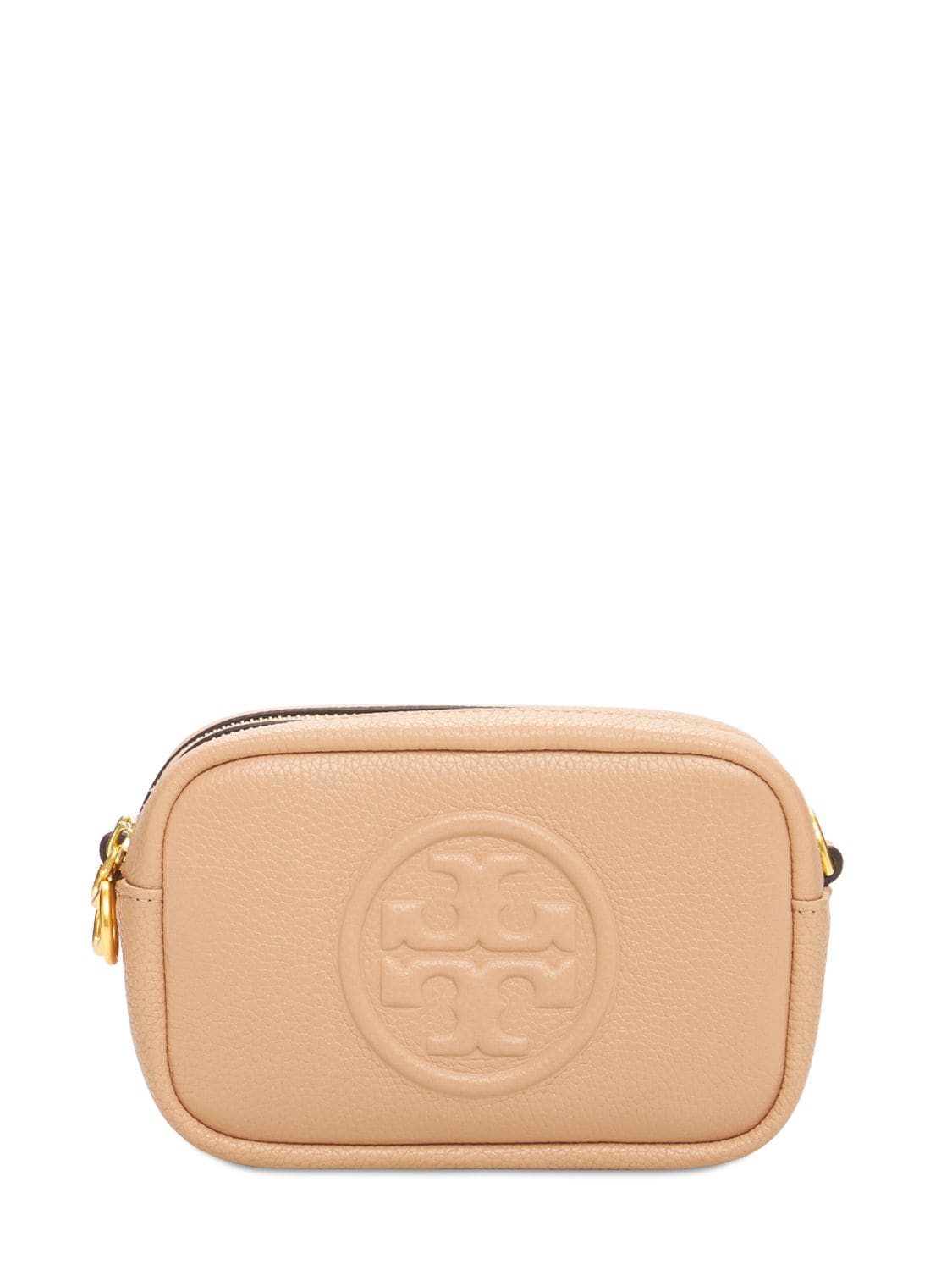 TORY BURCH PERRY BOMBE LEATHER CAMERA BAG,74IL4W015-MJG40