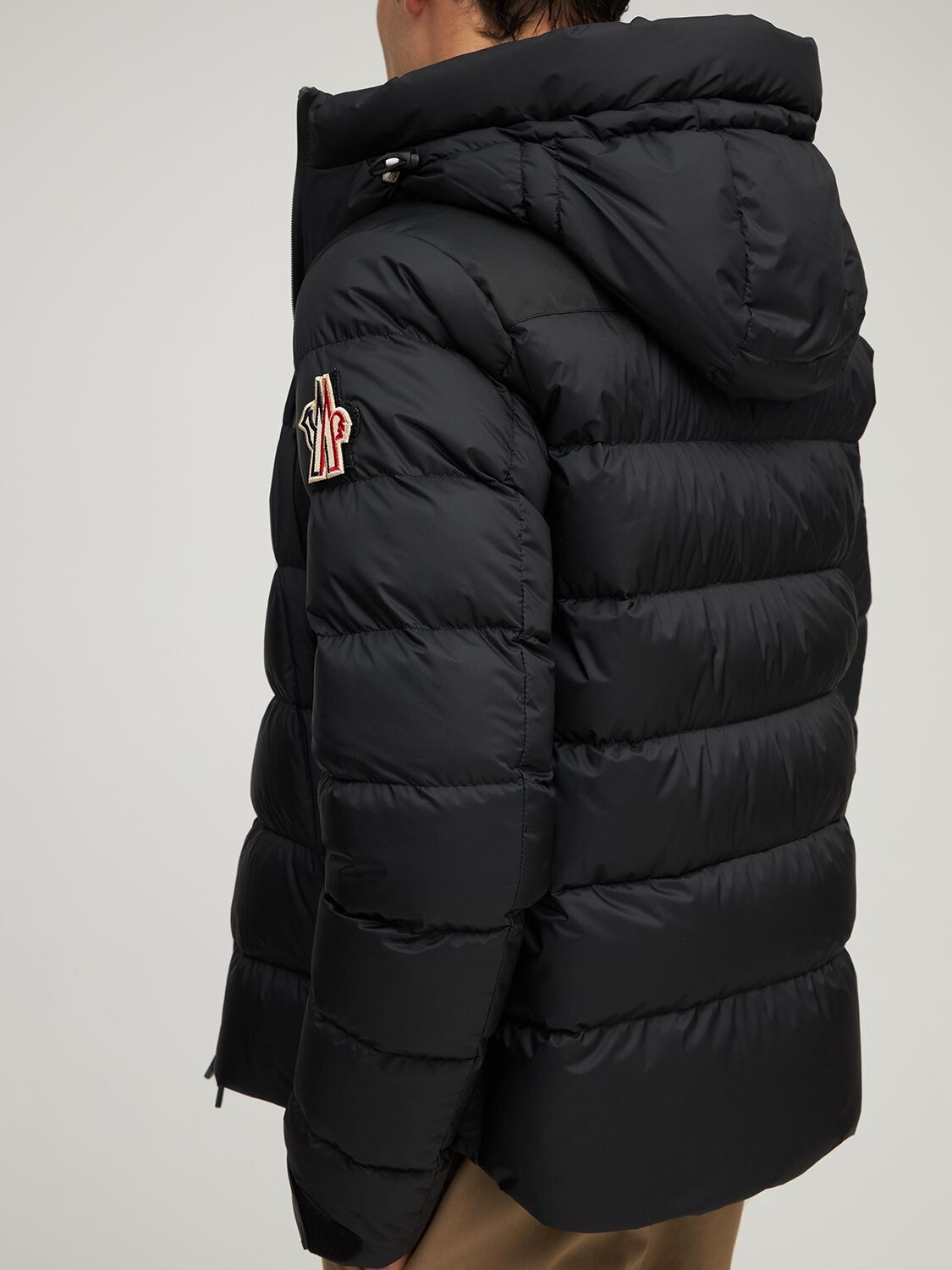 Shop Moncler Camurac Nylon Down Ski Jacket In Black