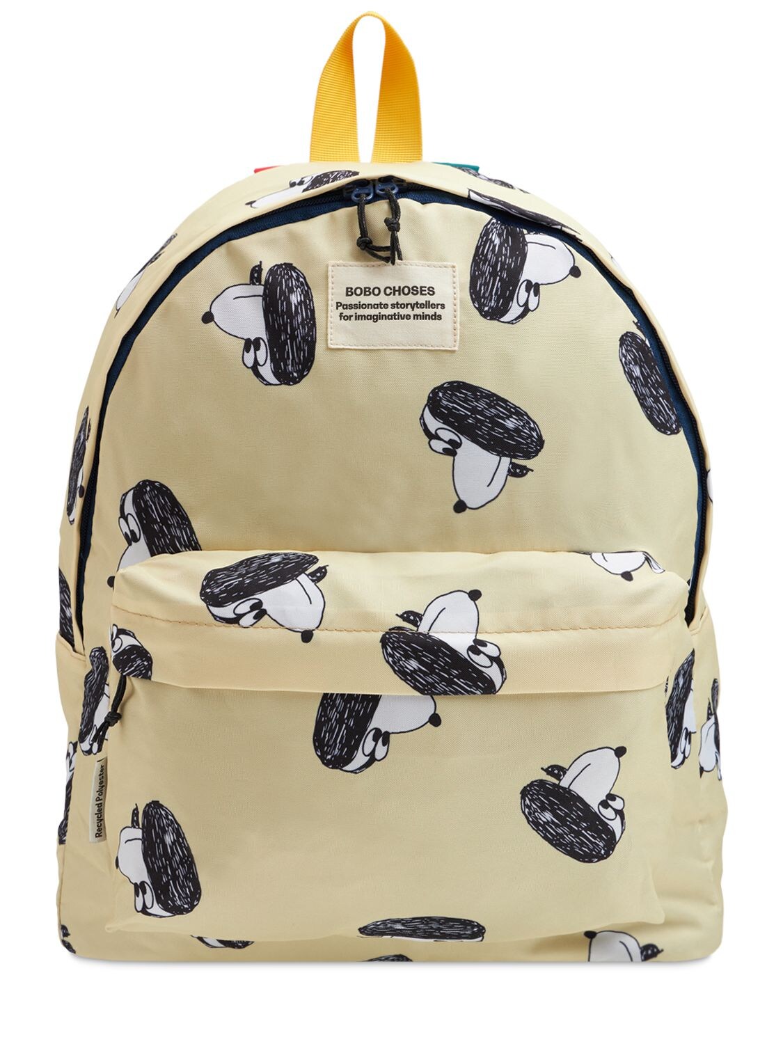 Bobo Choses Babies' Printed Recycled Nylon Backpack In Beige