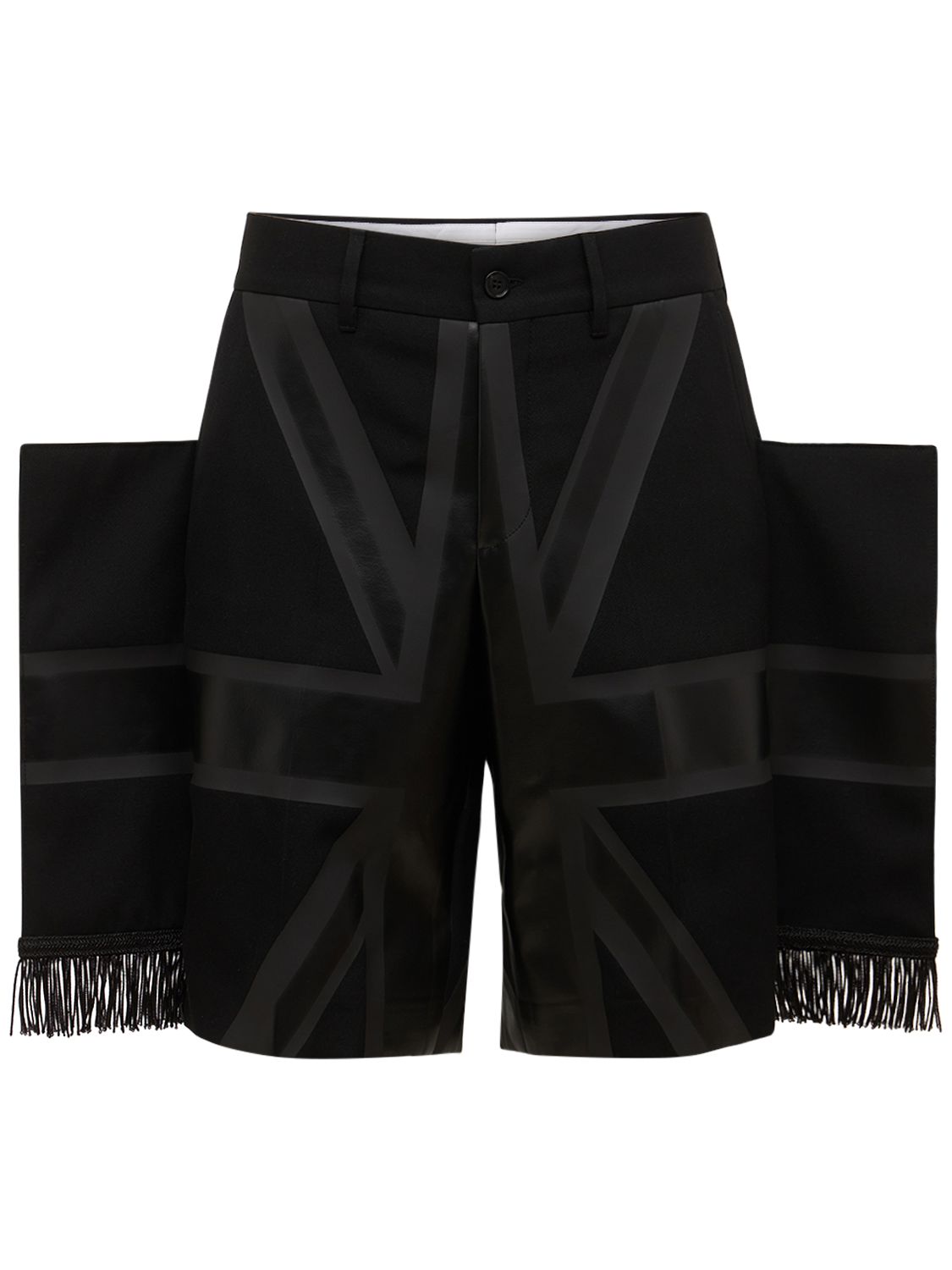 ショーツ BURBERRY WOOL SHORTS Burberry - Straight-Leg Checked Birdseye Silk and Wool-Blend