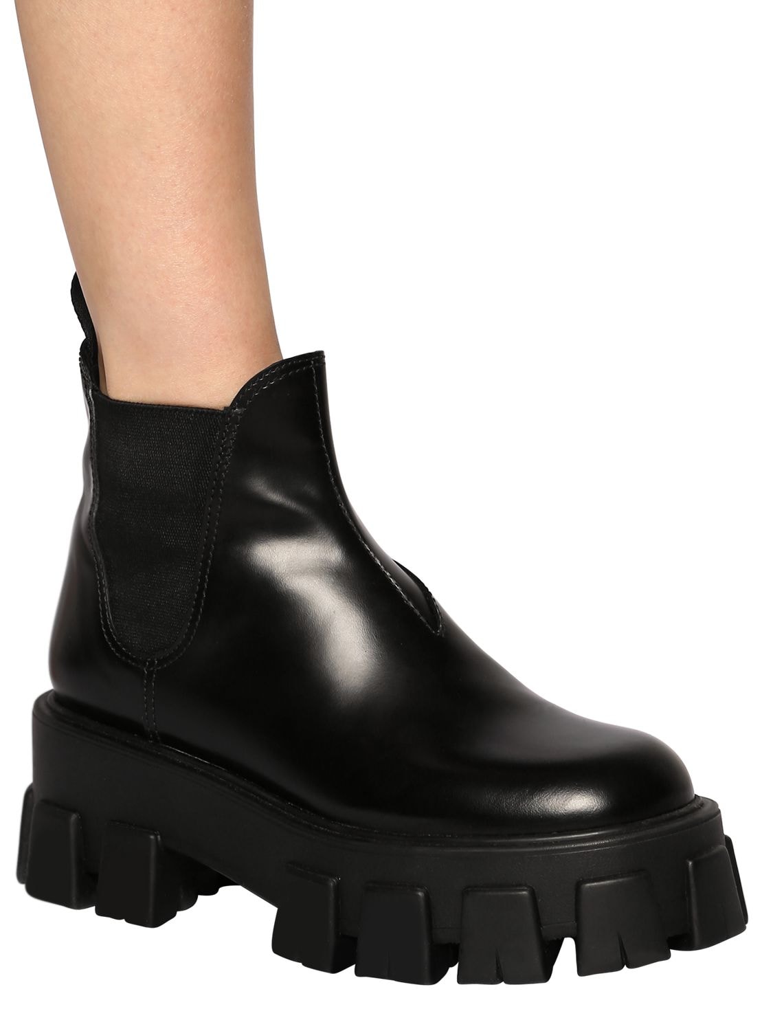 prada ankle boots monolith